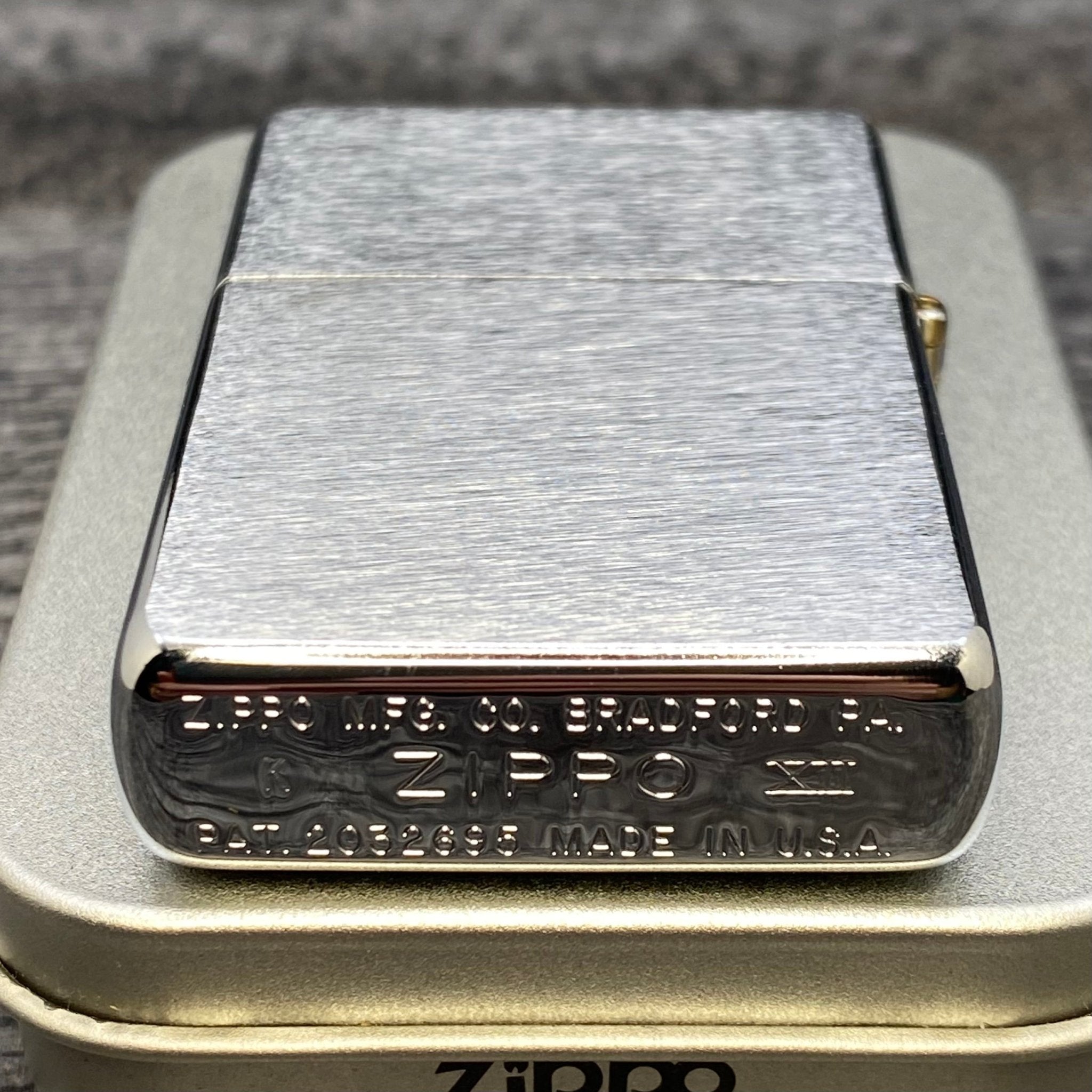 1997 Zippo Lighter - Reveler Metallique - Brushed Chrome - Riley's 66 LLC