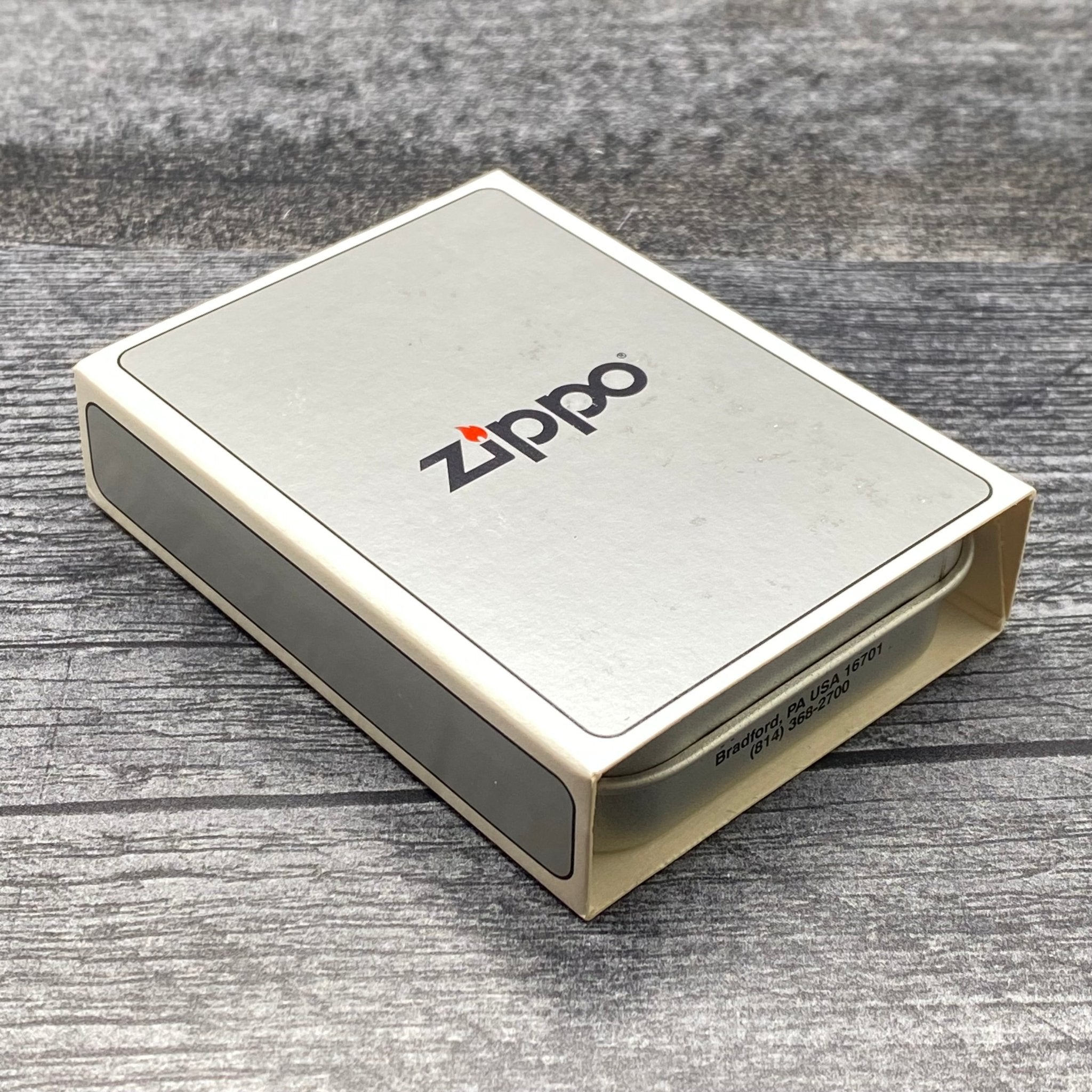 1997 Zippo Lighter - World's Fair Metallique - Brushed Chrome - Riley's 66 LLC