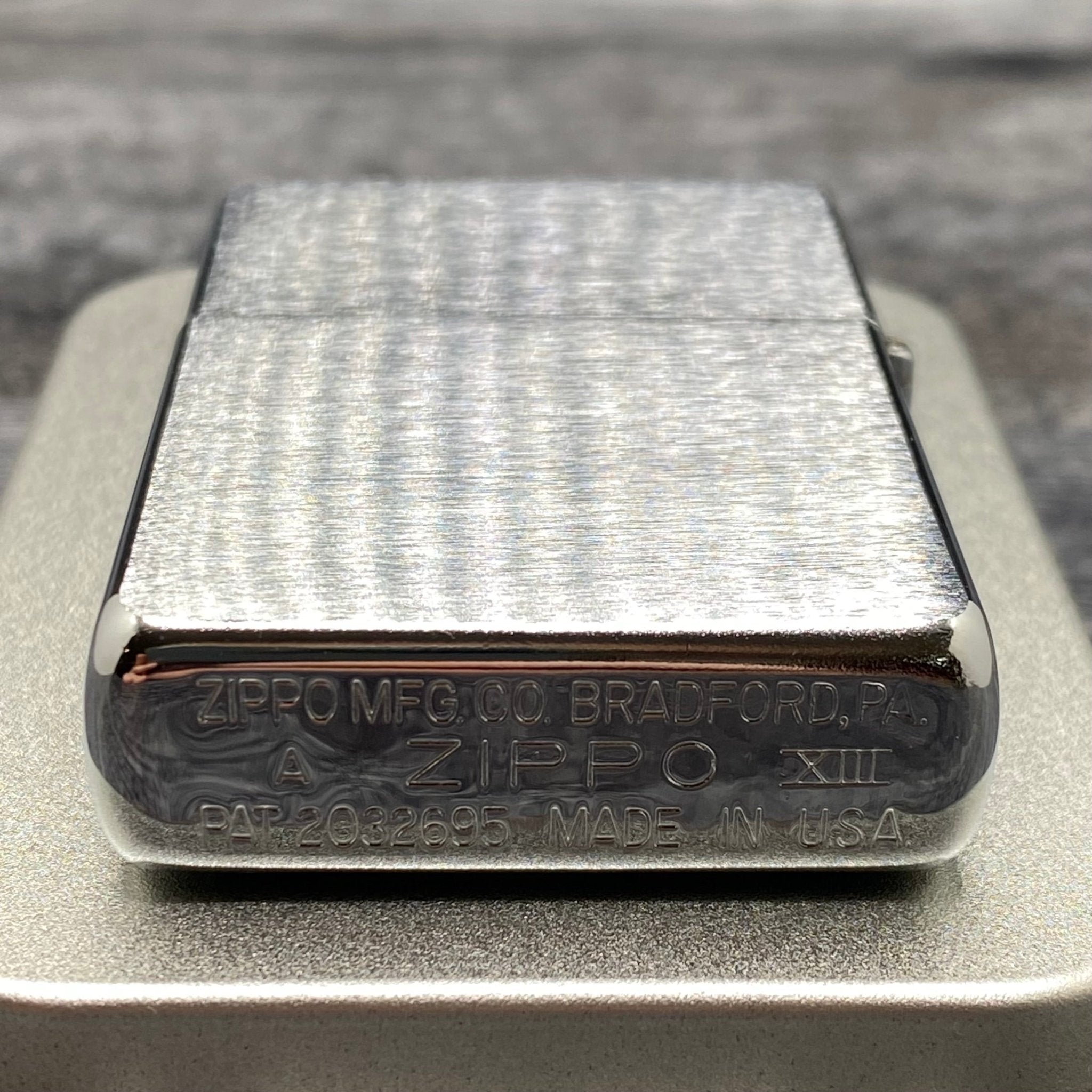 1997 Zippo Lighter - World's Fair Metallique - Brushed Chrome - Riley's 66 LLC