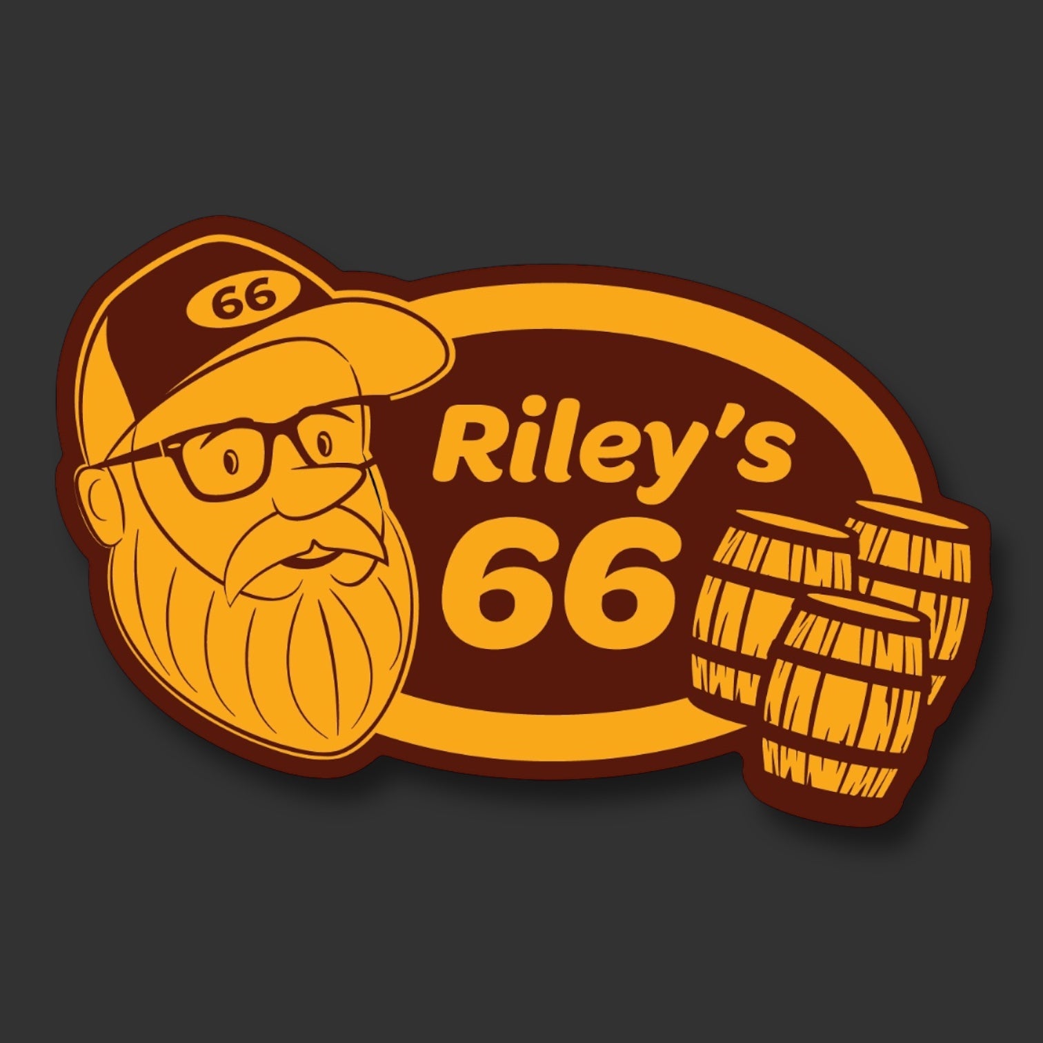 Three Barrels Sticker