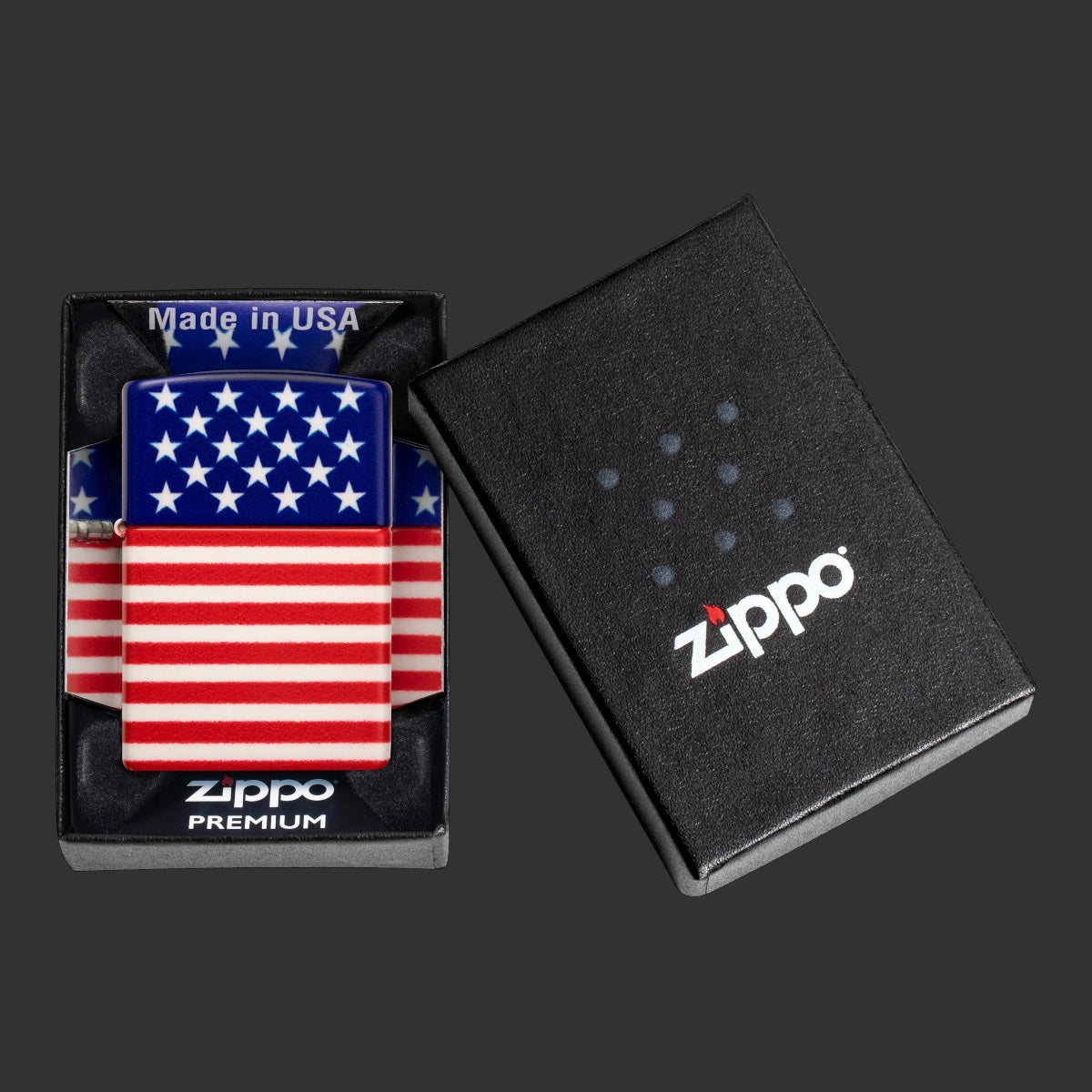 Zippo Lighter Stars and Stripes Flag Design