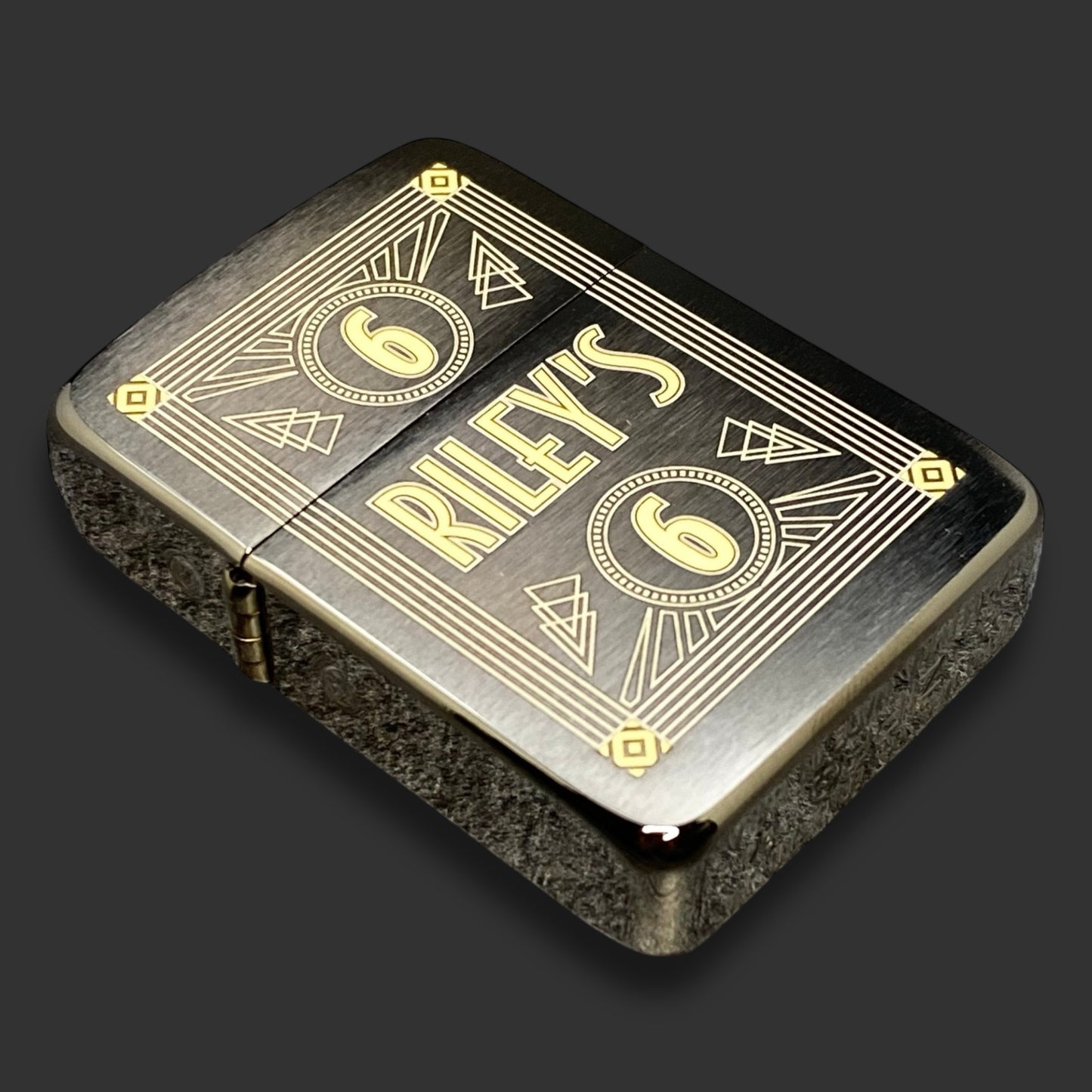 EXCLUSIVE - Limited Edition Riley's 66 Zippo Lighter - Art Deco II - Blemish