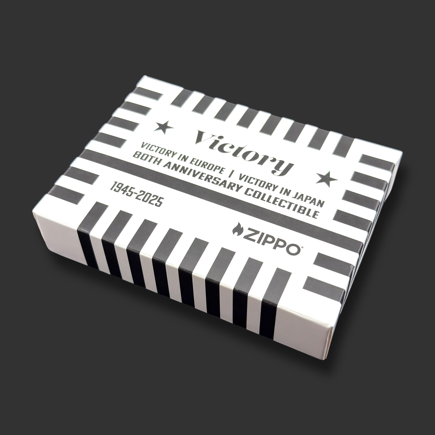 2025 Zippo Lighter - 80th Anniversary WWII Victory - Green Crackle