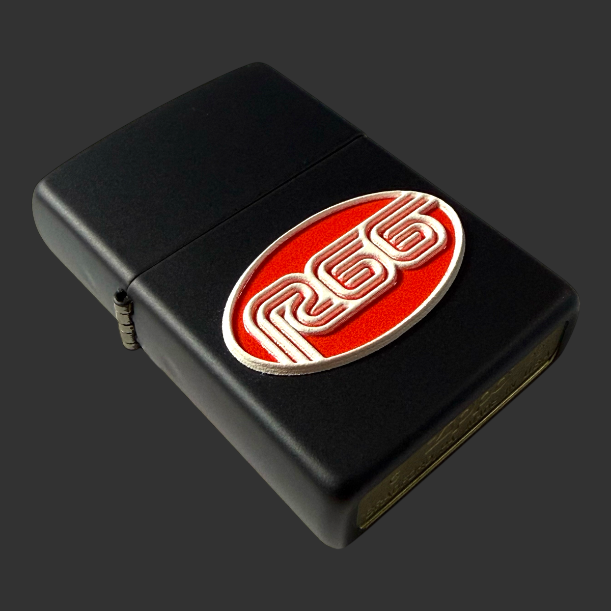 Original Riley's 66 3D Logo Zippo Lighter with Pipe Insert
