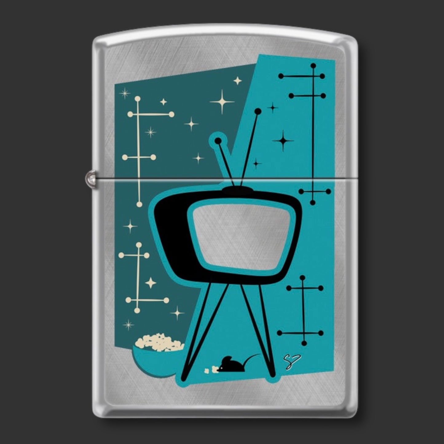 EXCLUSIVE  - Riley's 66 Zippo Lighter - Static - Diagonal Weave