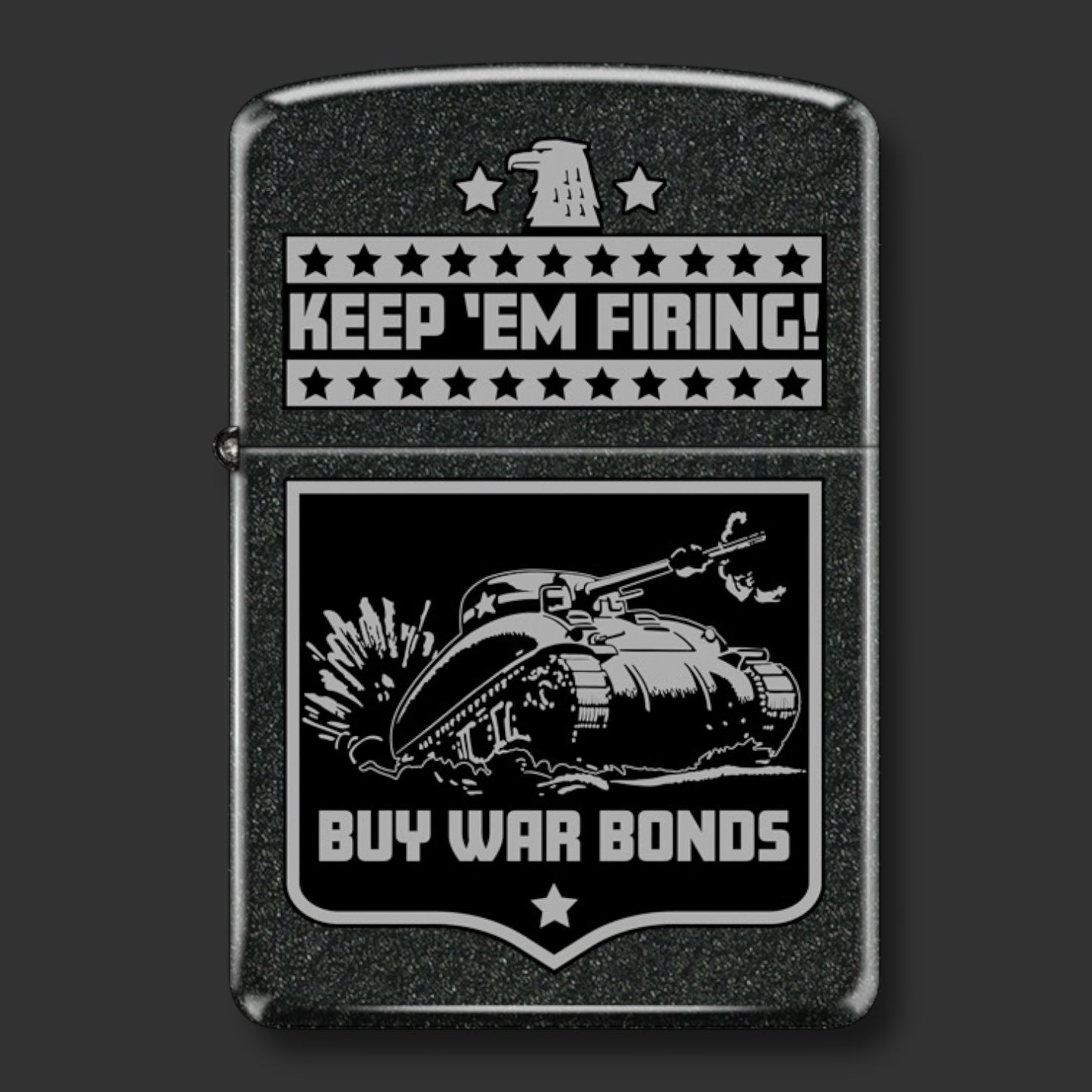 EXCLUSIVE - Riley's 66 Zippo Lighter - Keep 'Em Firing - Black Crackle®