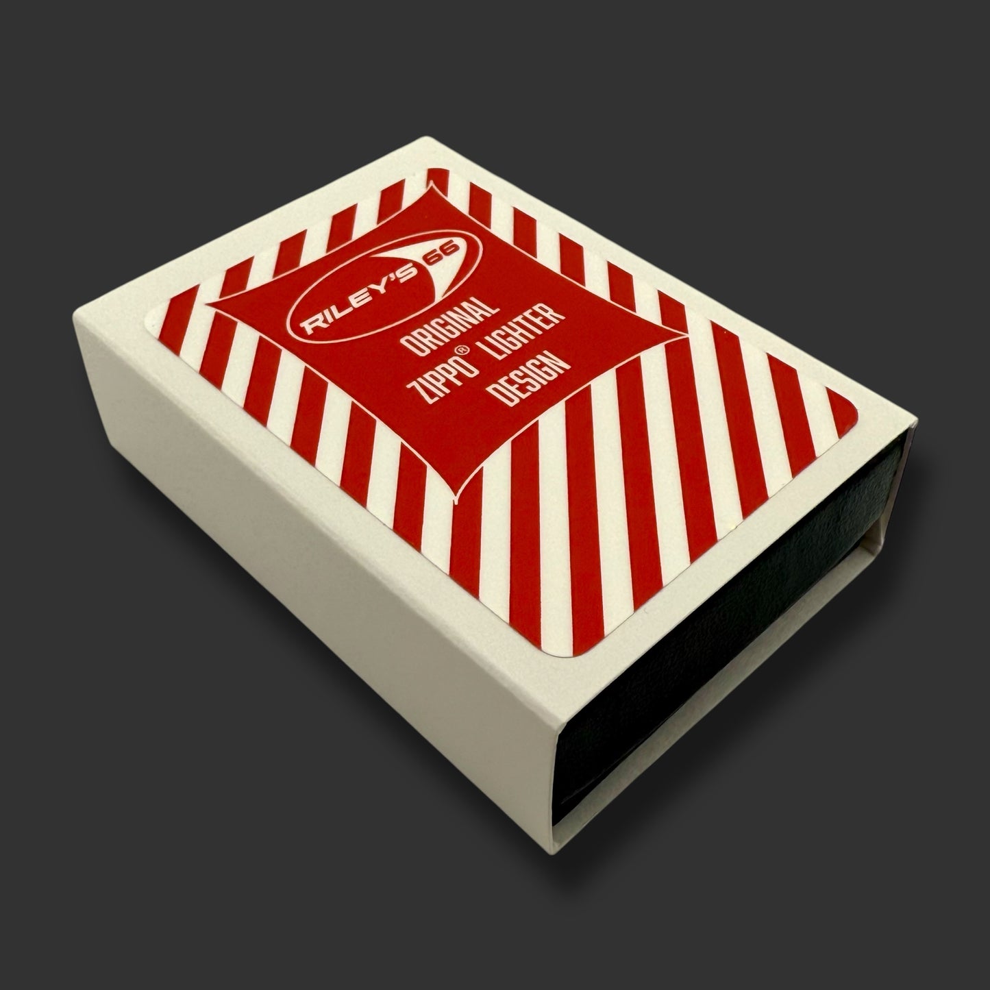 EXCLUSIVE - Riley's 66 Zippo Lighter - Swingin' Kitty - Herringbone Sweep