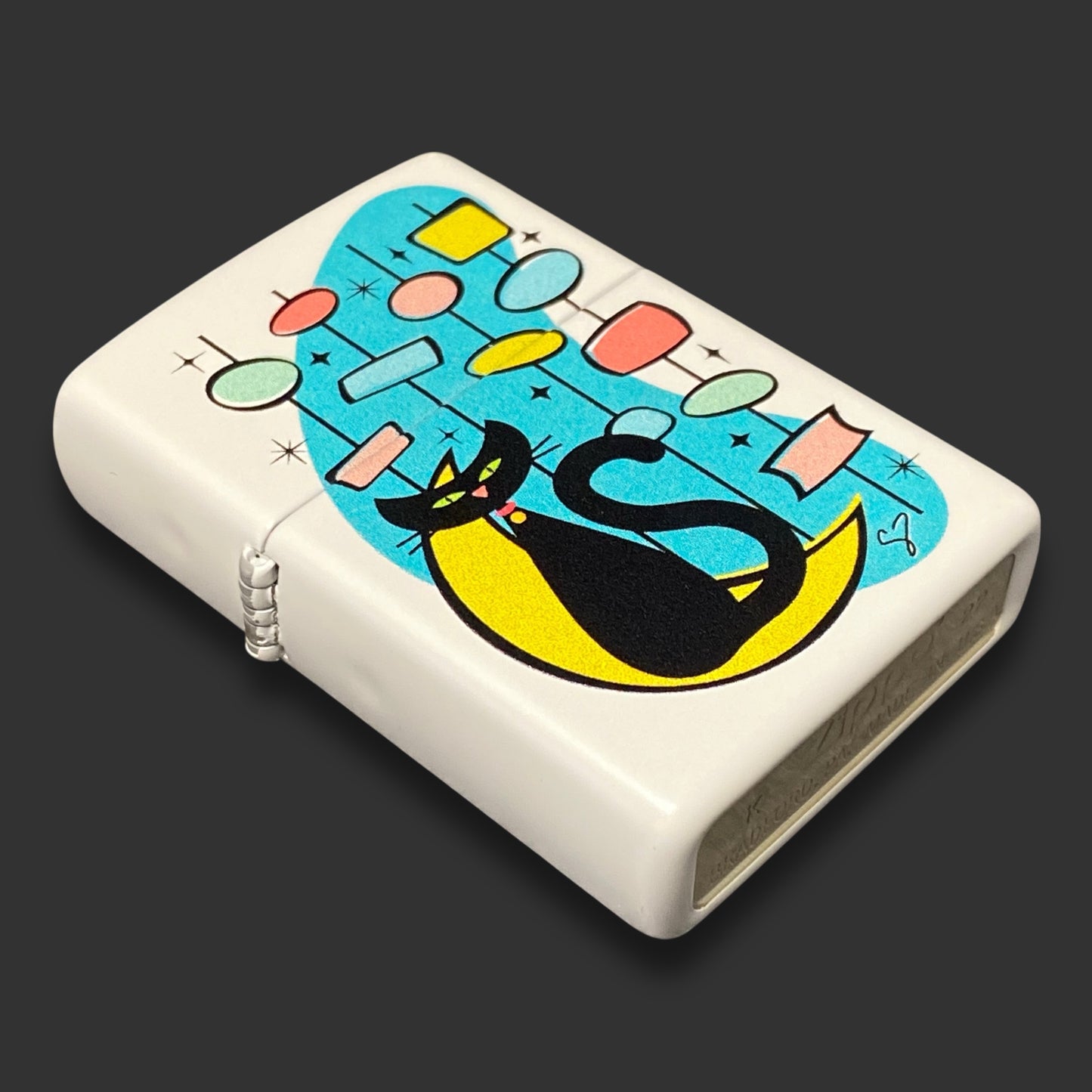 EXCLUSIVE - Riley's 66 Zippo Lighter - Kitty - White Matte