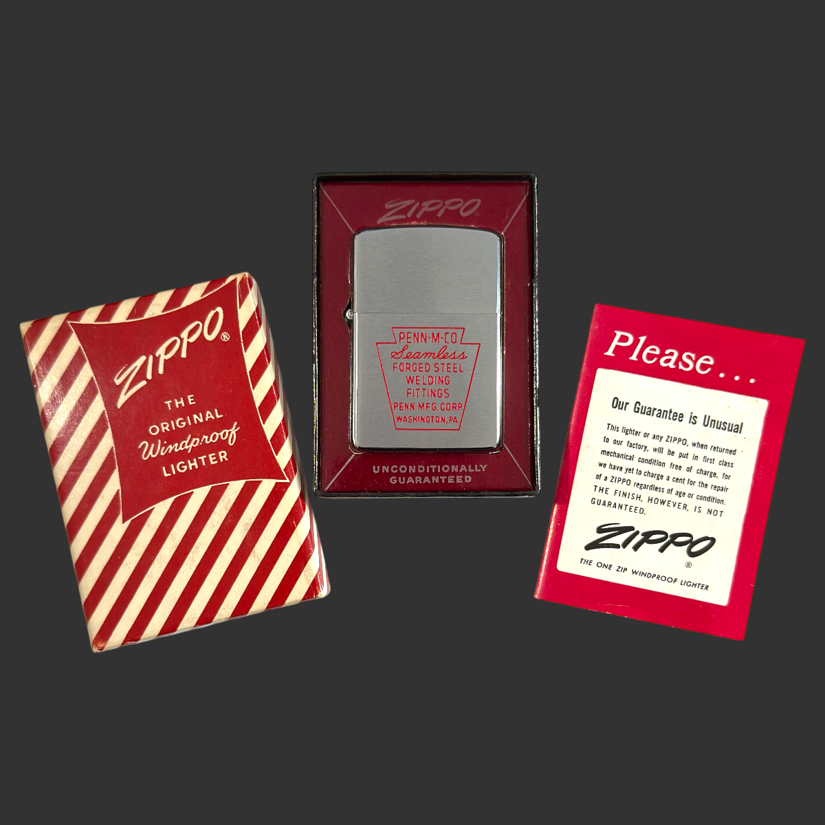 1959 Vintage PENN-M-CO Zippo Lighter