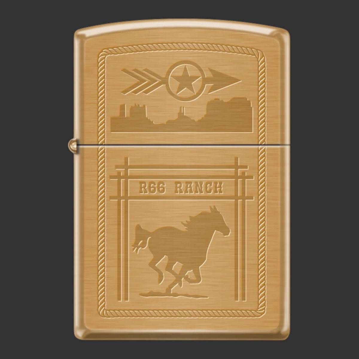 Original Riley's 66 R66 Ranch Zippo Lighter