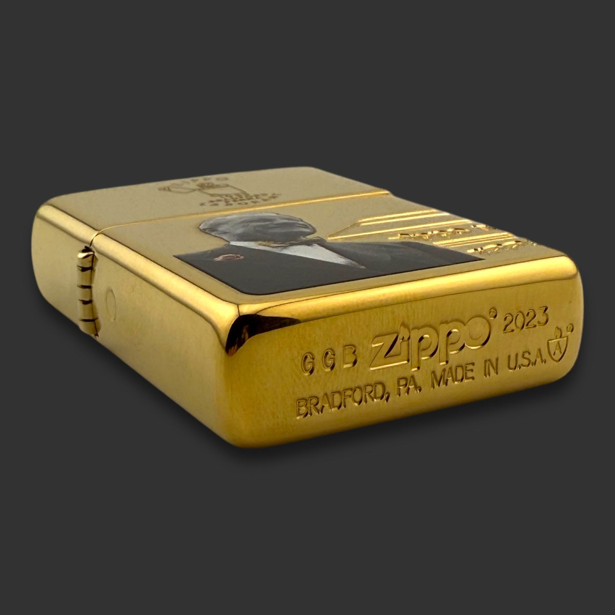 2023 Founder's Day Zippo Lighter - Armor®️ High Polish Brass