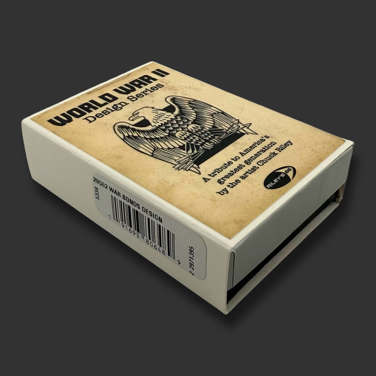 EXCLUSIVE - Riley's 66 Zippo Lighter - Keep 'Em Firing - Black Crackle®