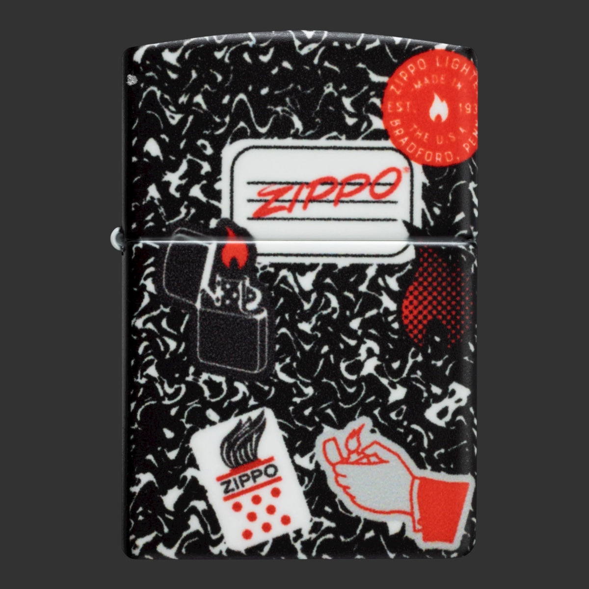 Zippo Lighter Notebook Design