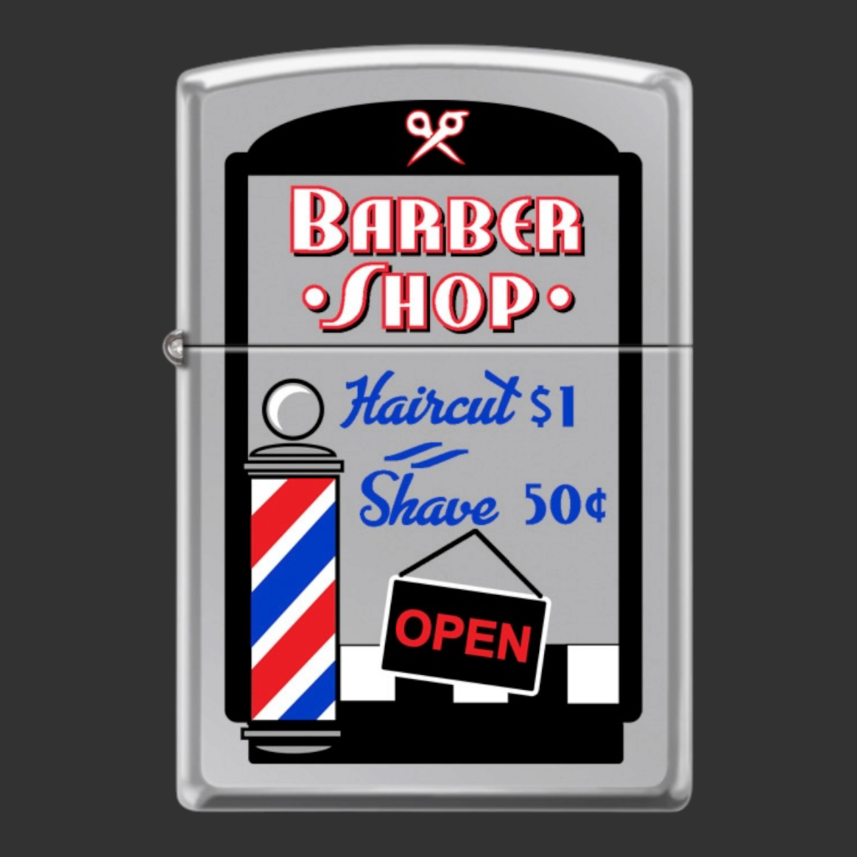 Original Riley's 66 Barber Shop Zippo Lighter