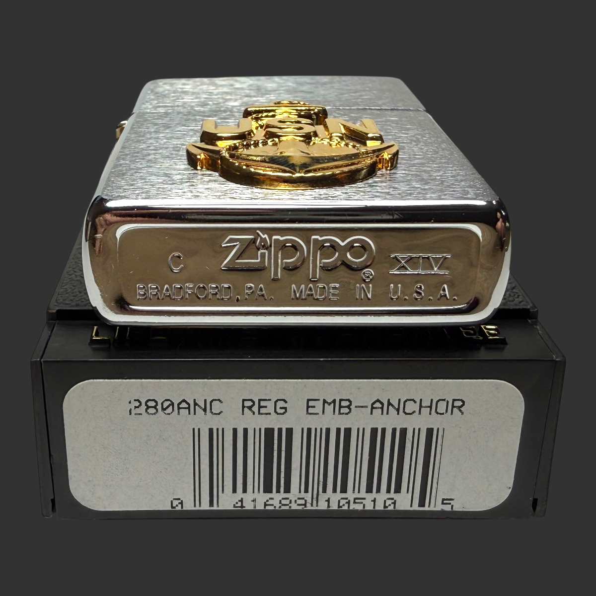 1998 US Navy Anchor Zippo Lighter