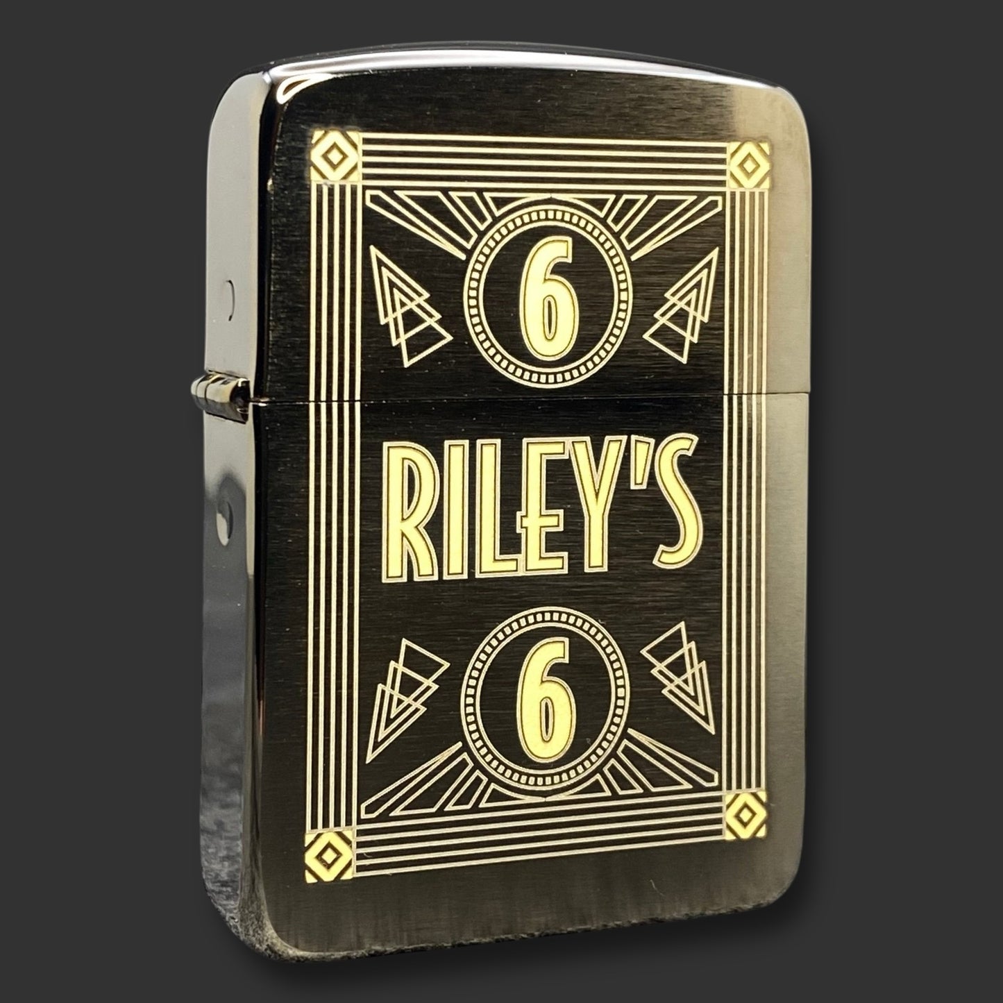 EXCLUSIVE - Limited Edition Riley's 66 Zippo Lighter - Art Deco II - Blemish