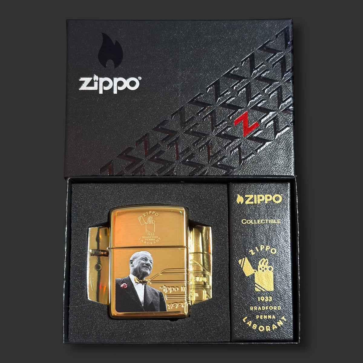 2023 Founder's Day Zippo Lighter - Armor®️ High Polish Brass
