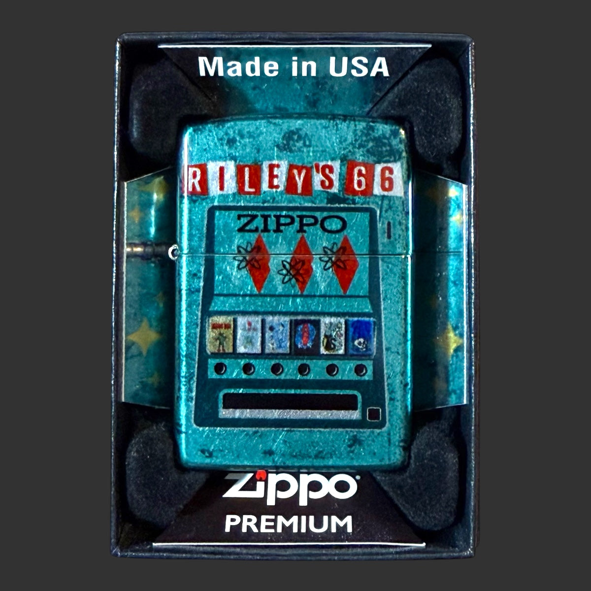 Original Riley's 66 Zippomatic Zippo Lighter