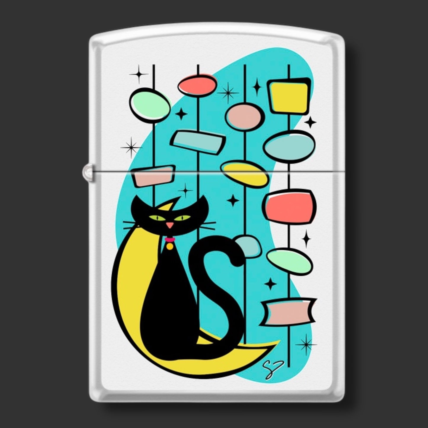 EXCLUSIVE - Riley's 66 Zippo Lighter - Kitty - White Matte
