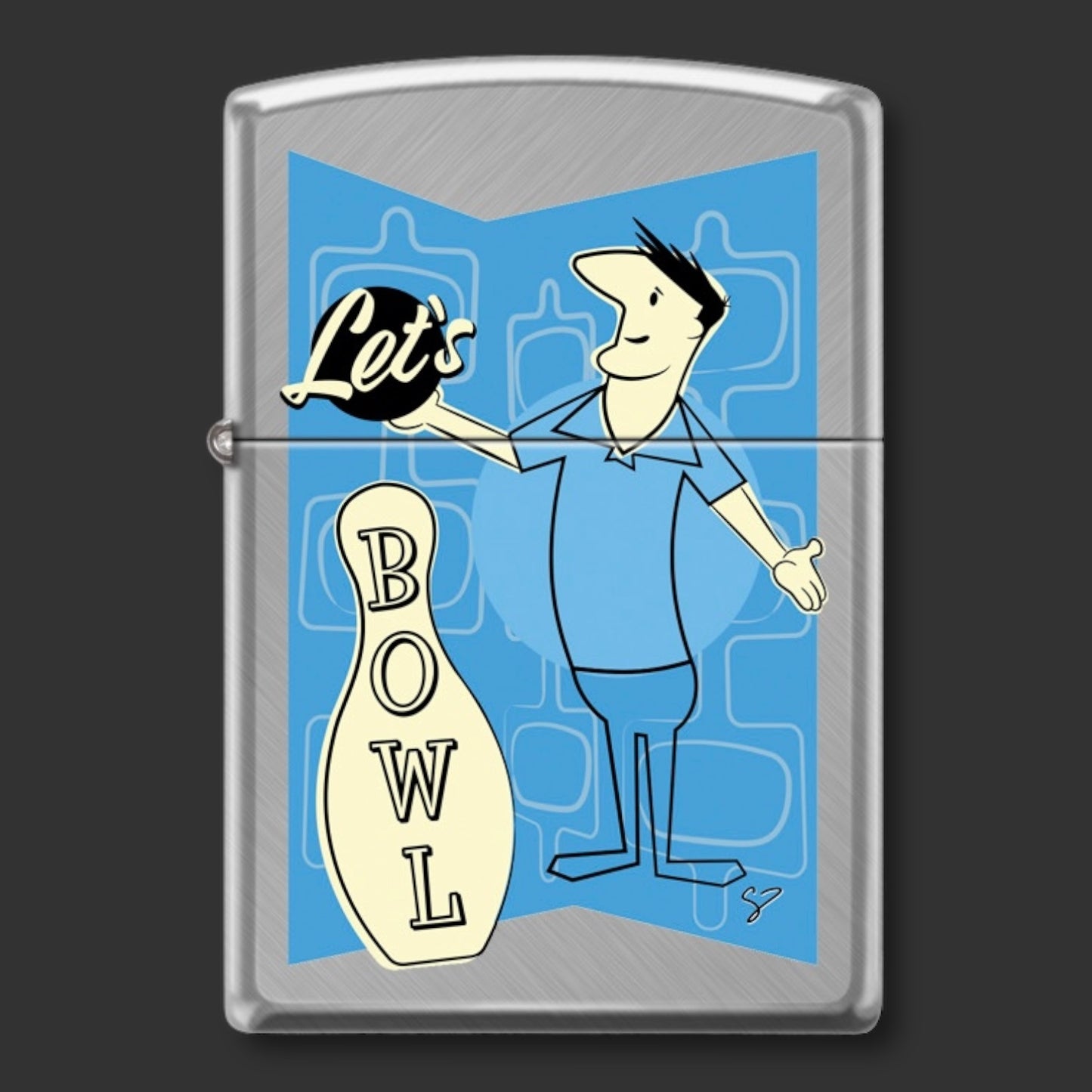 EXCLUSIVE - Riley's 66 Zippo Lighter - Mr. 66 Let's Bowl - Herringbone Sweep