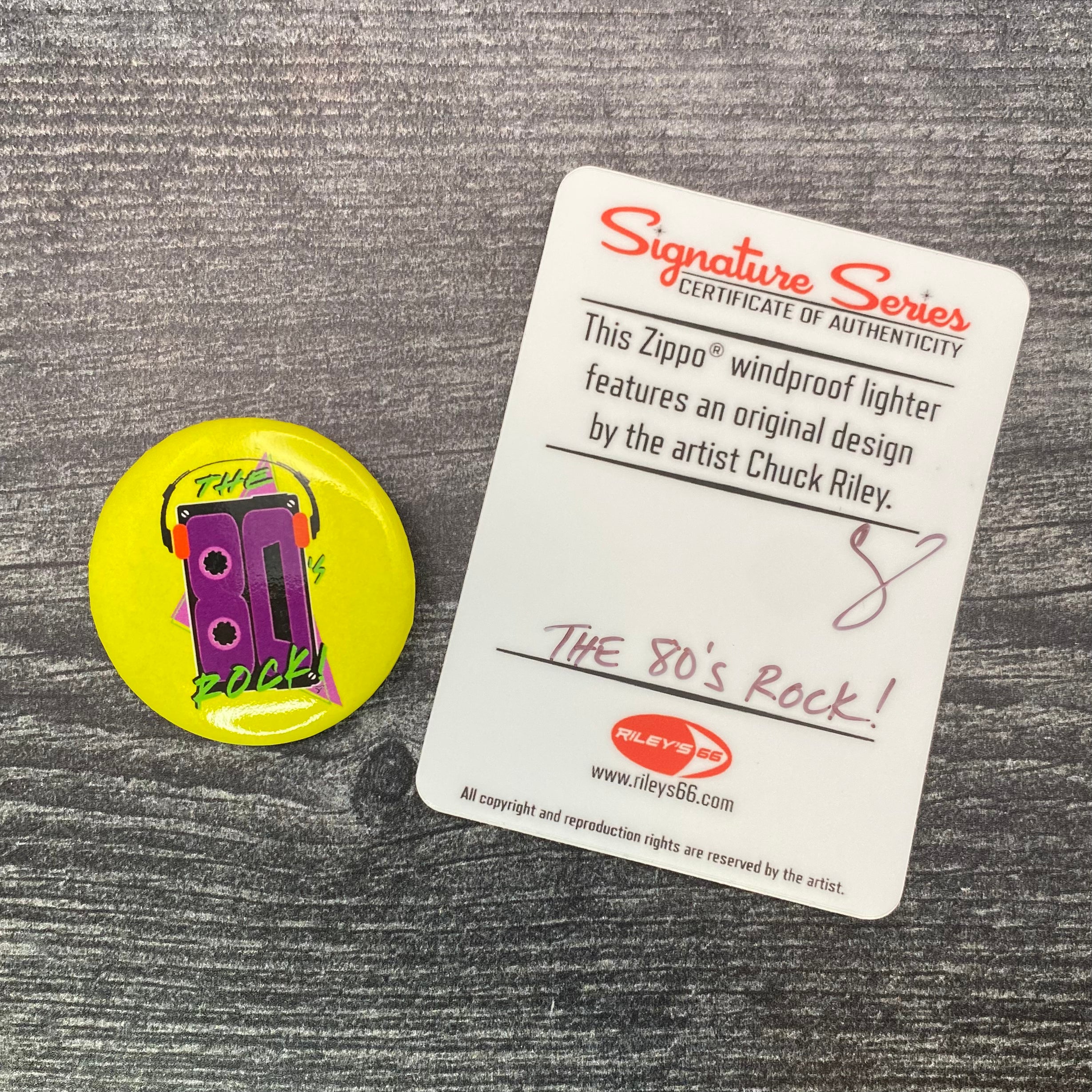 EXCLUSIVE - Riley's 66 Zippo Lighter - 80's Rock! - Street Chrome