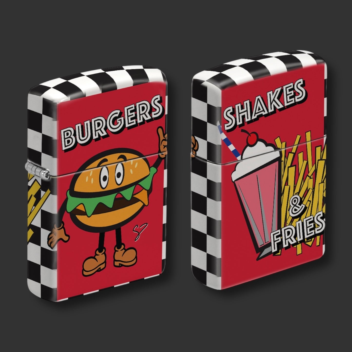 EXCLUSIVE - Riley's 66 Zippo Lighter - Cheeseburger - 540 Color