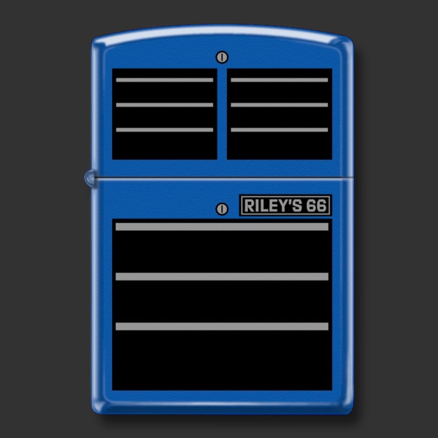 EXCLUSIVE - Riley's 66 Zippo Lighter - Toolbox - Royal Blue