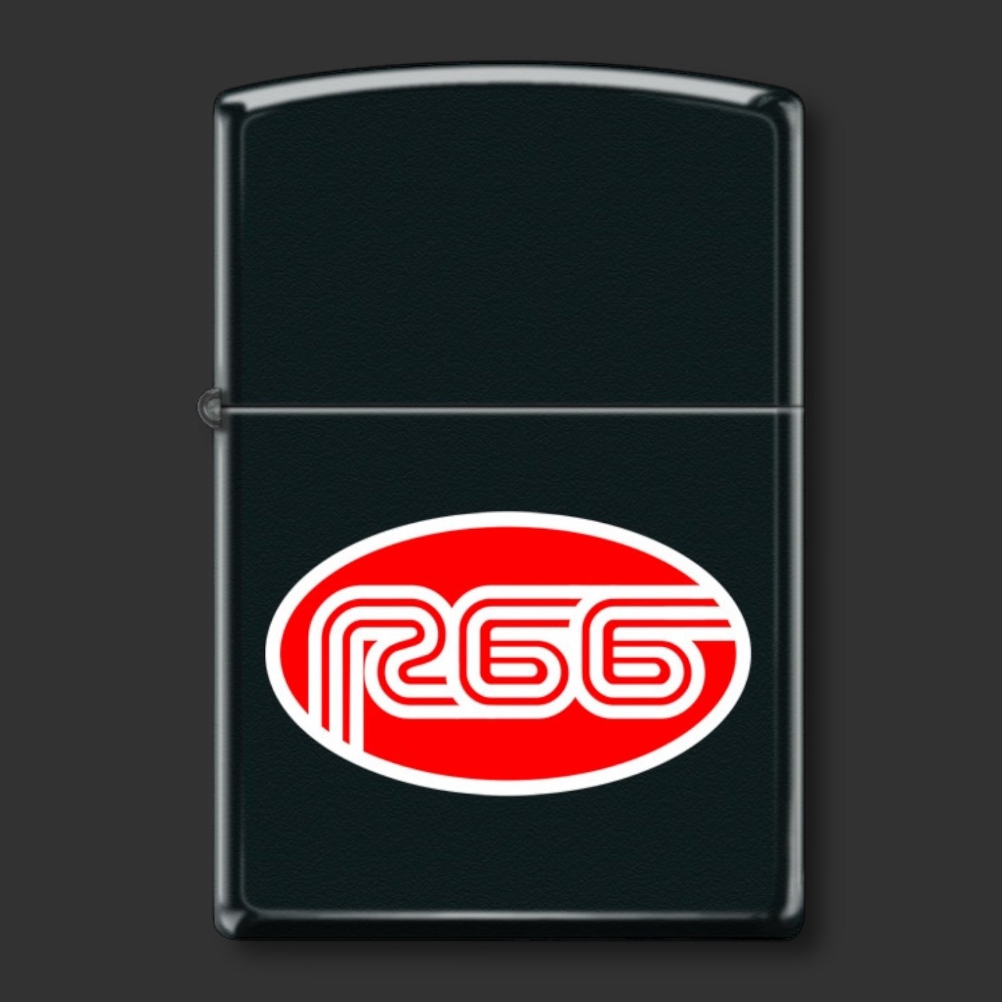 EXCLUSIVE - Riley's 66 Zippo Lighter - R66 3D Logo - Black Matte