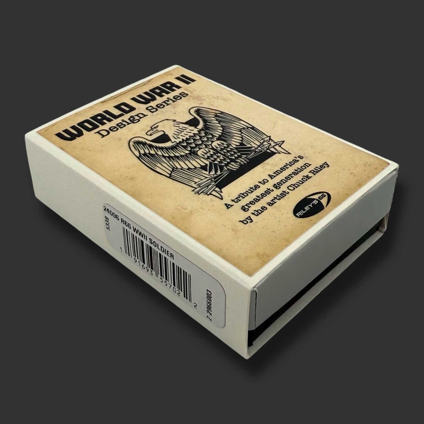 EXCLUSIVE - Riley's 66 Zippo Lighter - Keep 'Em Fighting - Black Ice®