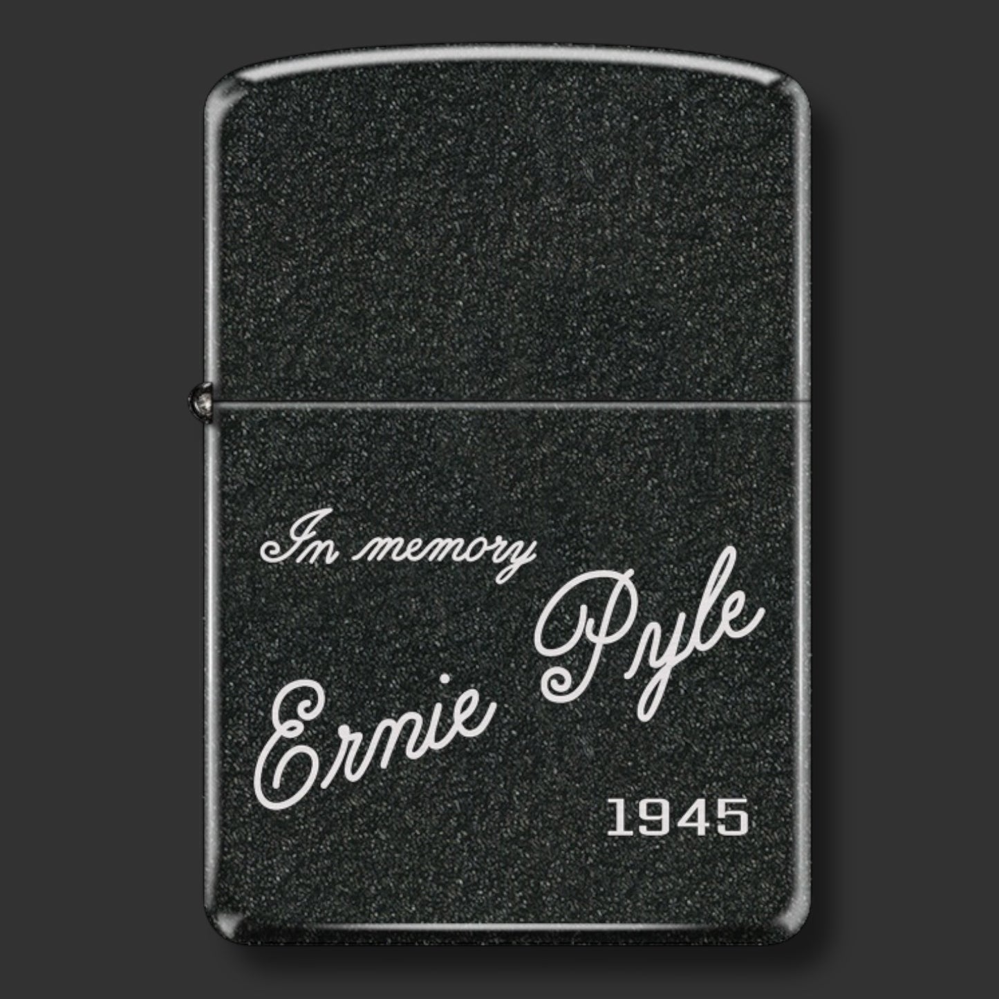 Zippo Lighter - Ernie Pyle Tribute - Black Crackle®