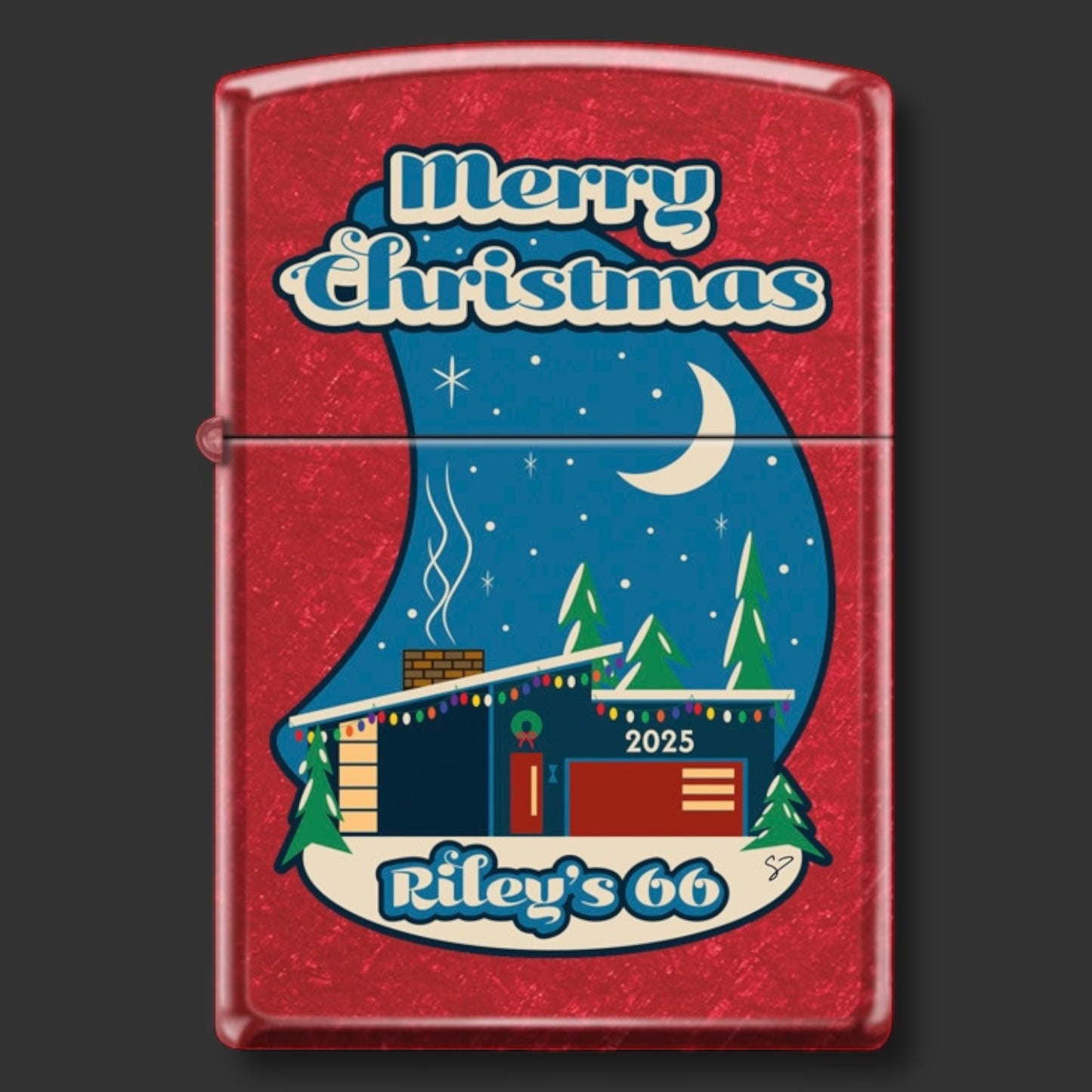 EXCLUSIVE - Riley's 66 Zippo Lighter - Christmas 2025 - Candy Apple Red - 1 of 50