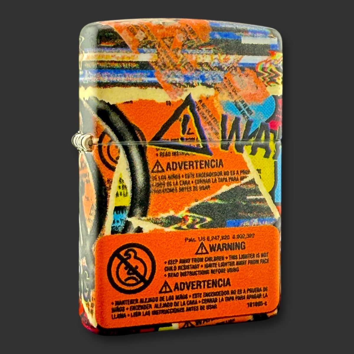 EXCLUSIVE - Zippo Lighter - Warning Label - 540 Color