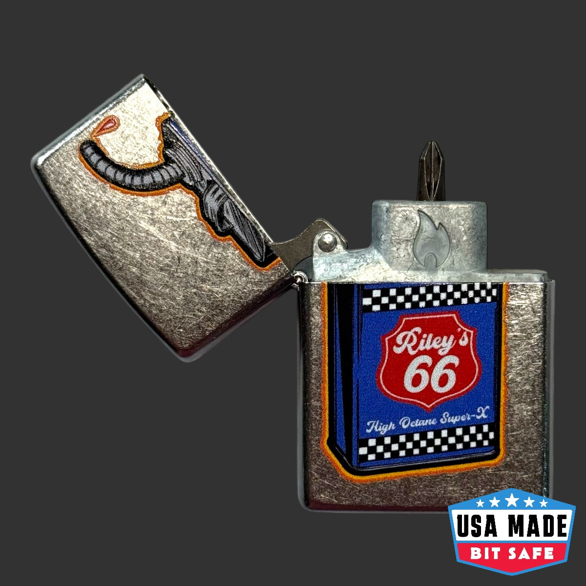 Original Riley's 66 Gas Can Bit Safe Screwdriver