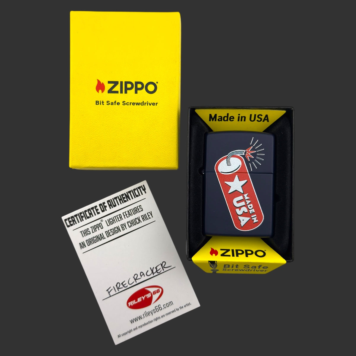 Original Riley's 66 Firecracker Bit Safe Screwdriver