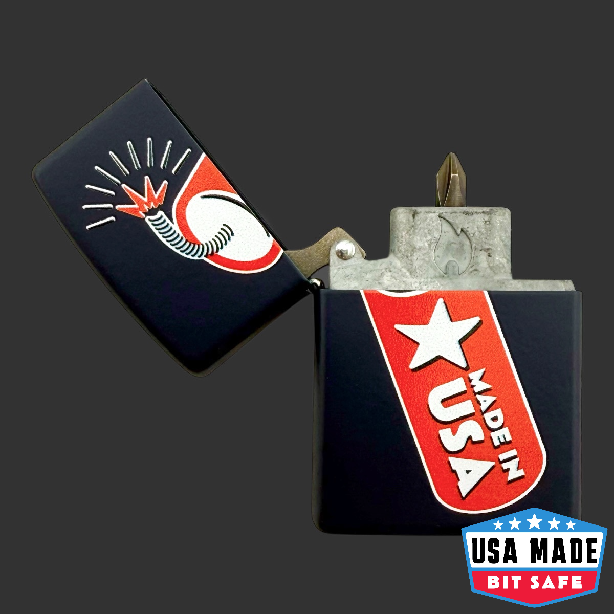 Original Riley's 66 Firecracker Bit Safe Screwdriver