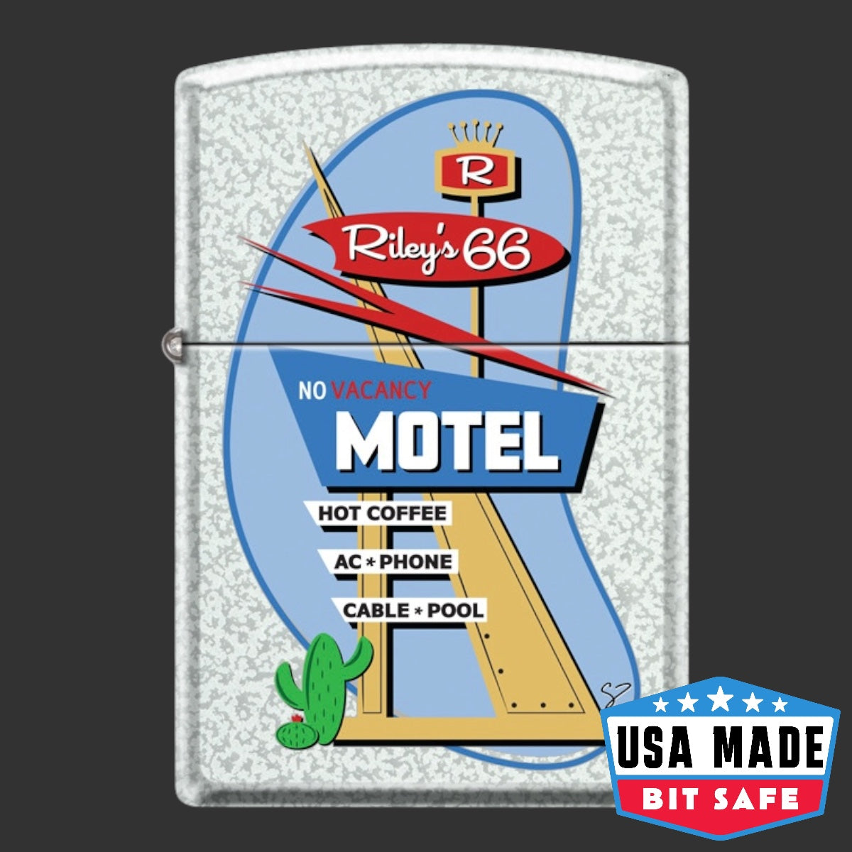 Original Riley's 66 Retro Motel Bit Safe Screwdriver 1 of 10