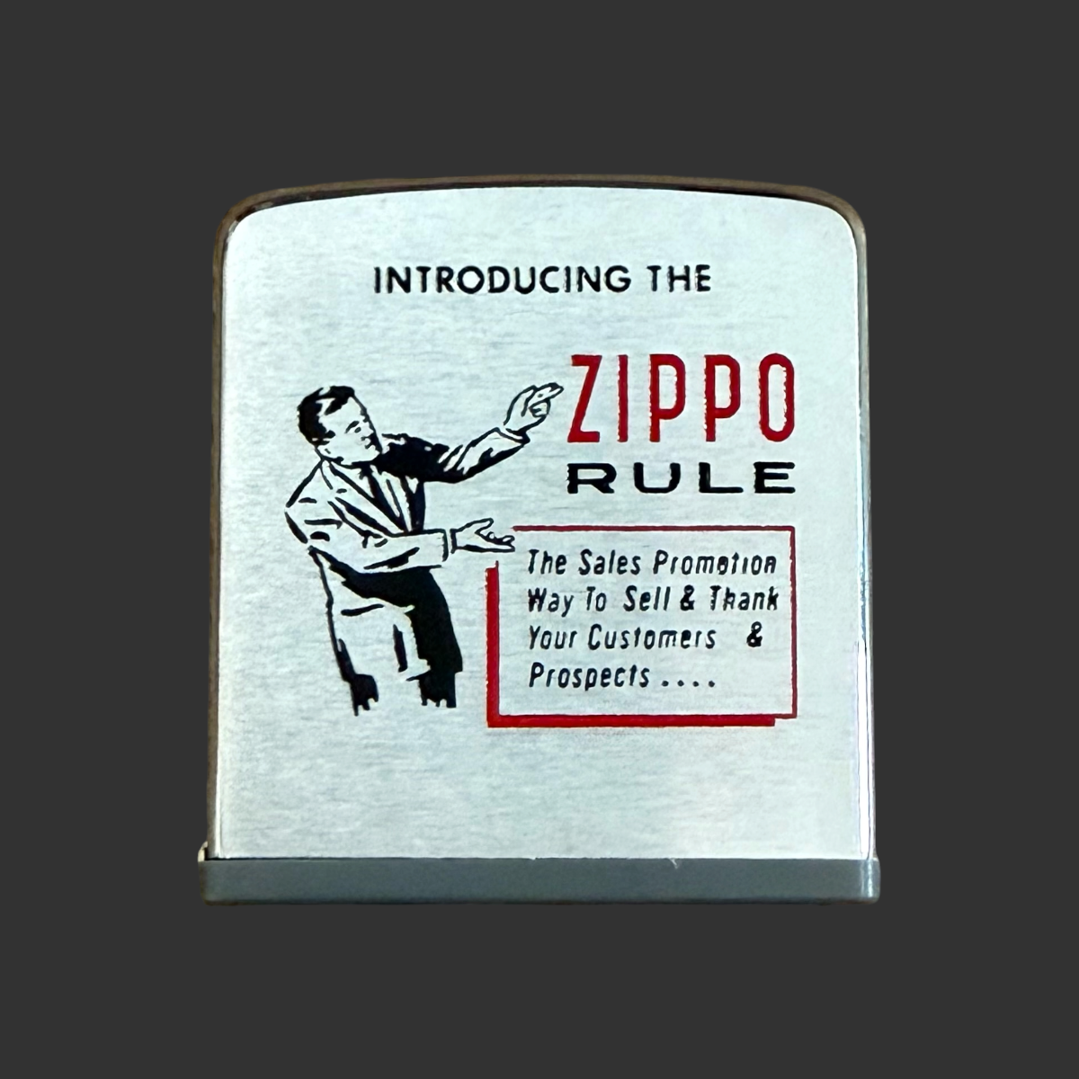 1960's Salesman Sample Zippo Rule