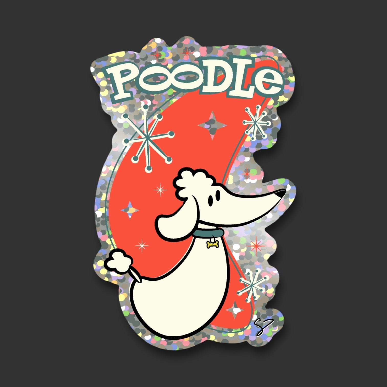 Poodle Sticker