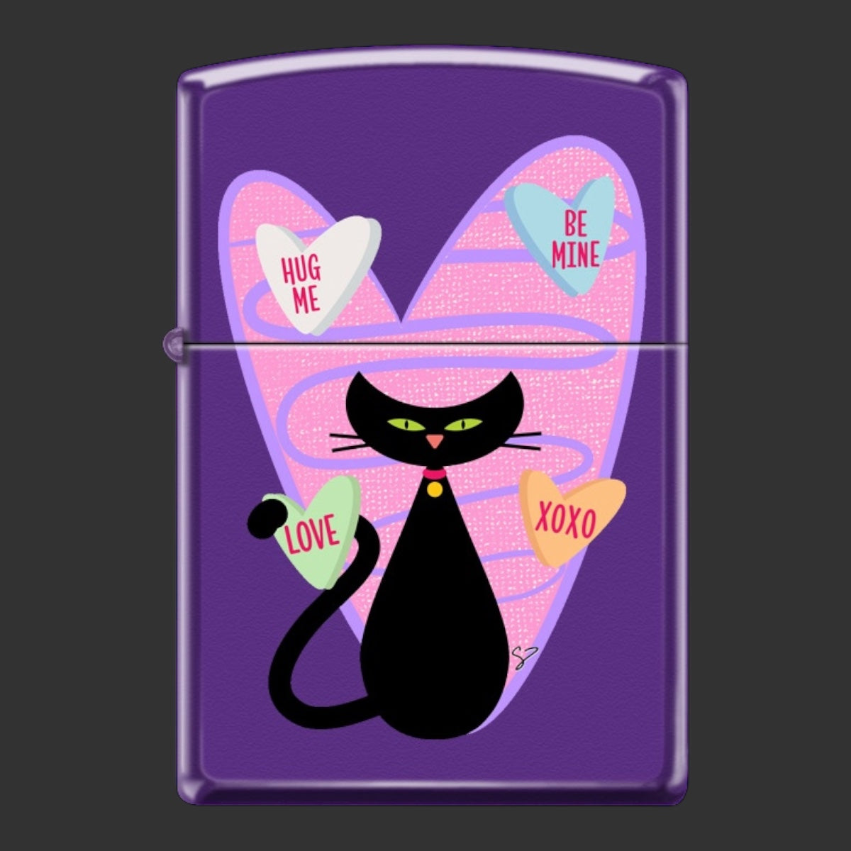 りーぷー Original Riley's 66 Kitty Hearts Zippo Lighter