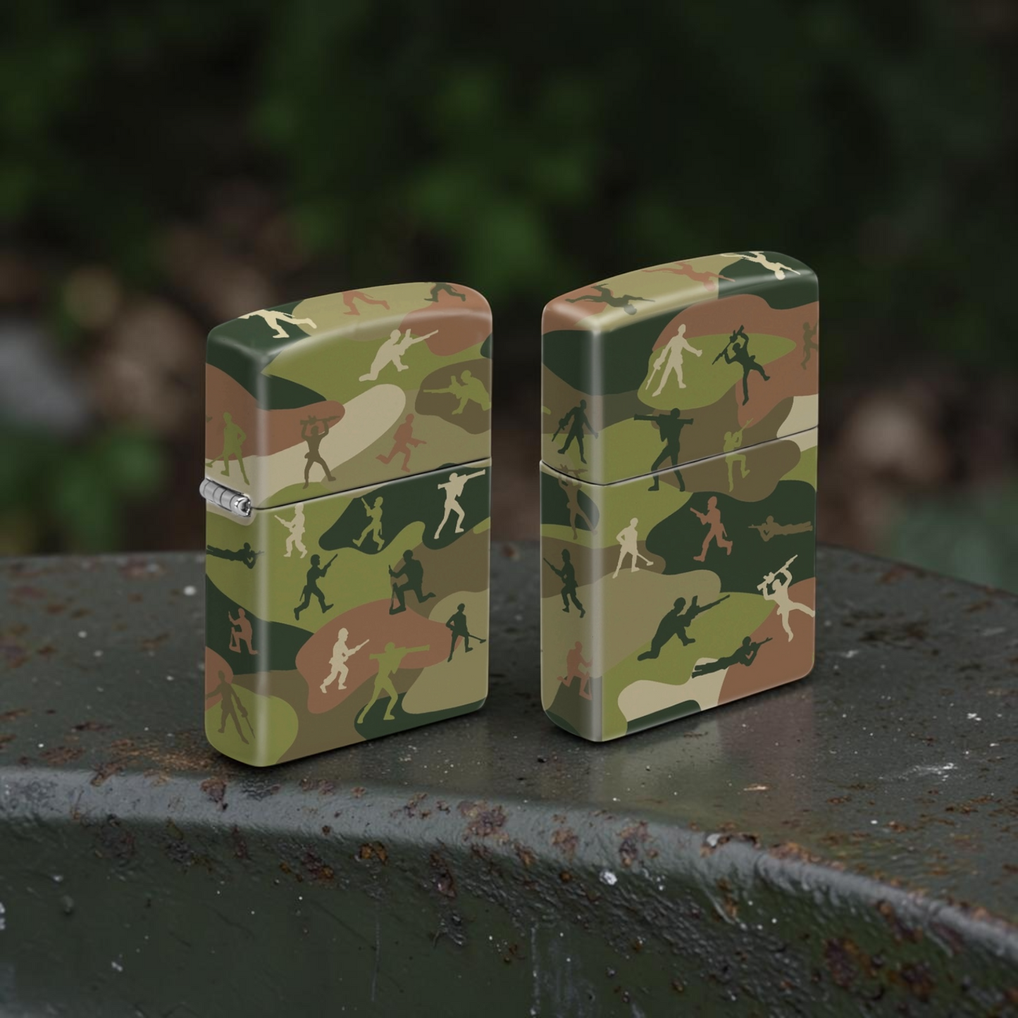 Original Riley's 66 Camo Soldiers Zippo Lighter