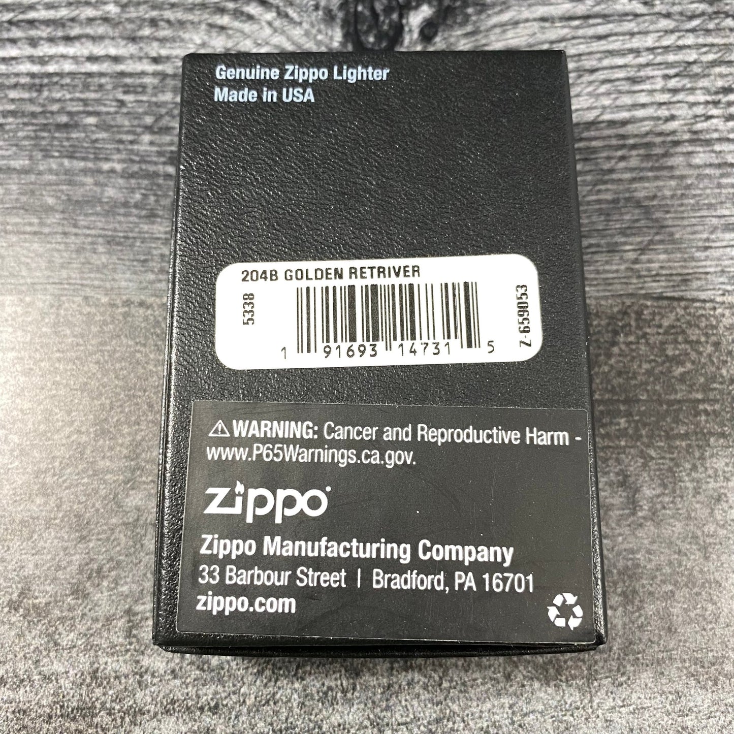 JV EXCLUSIVE GOLDEN RETRIEVER ZIPPO LIGHTER - BRUSHED BRASS - Riley's 66 LLC