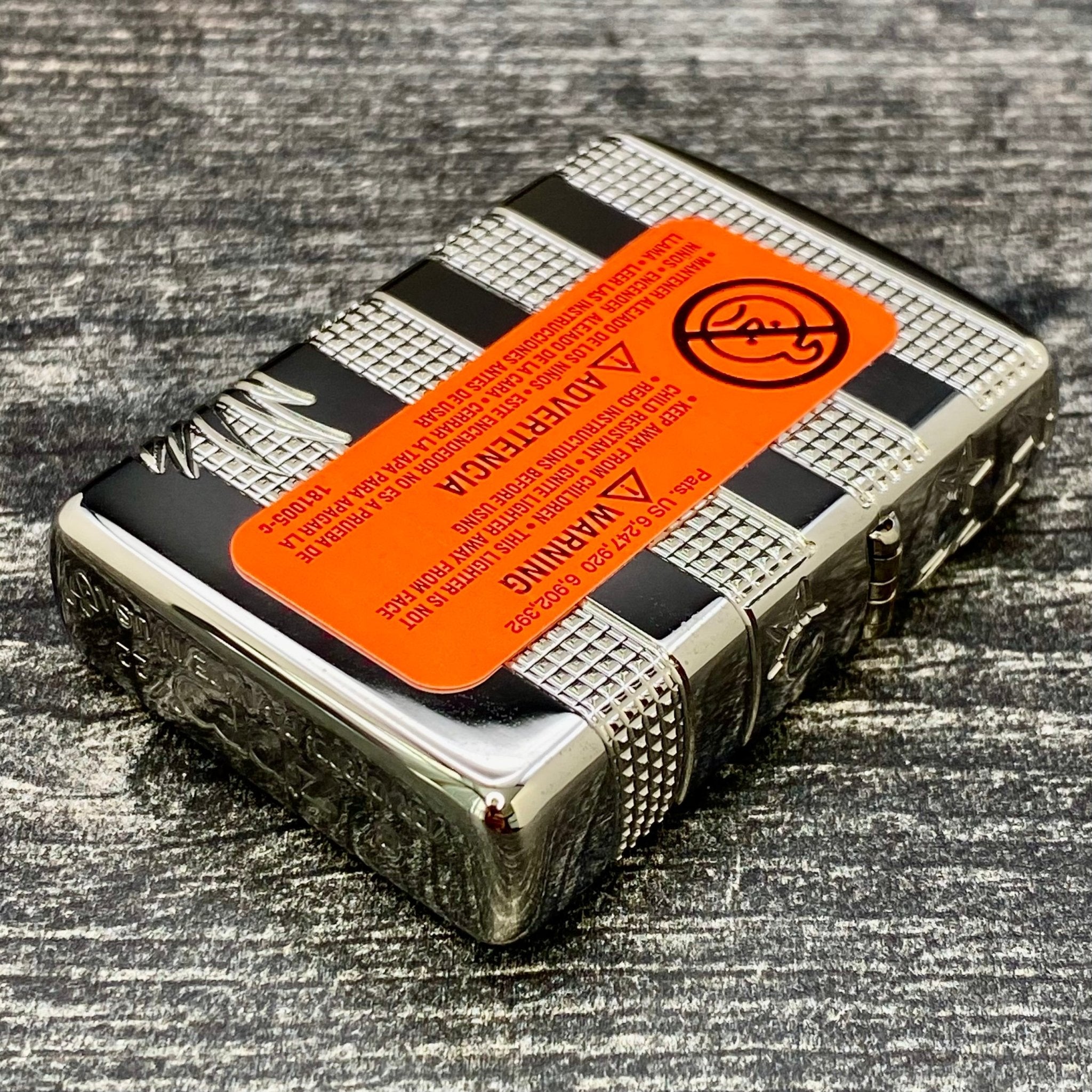 ZIPPO LIGHTER - Patriotic Design - Armor® - High Polish Chrome - Riley's 66 LLC