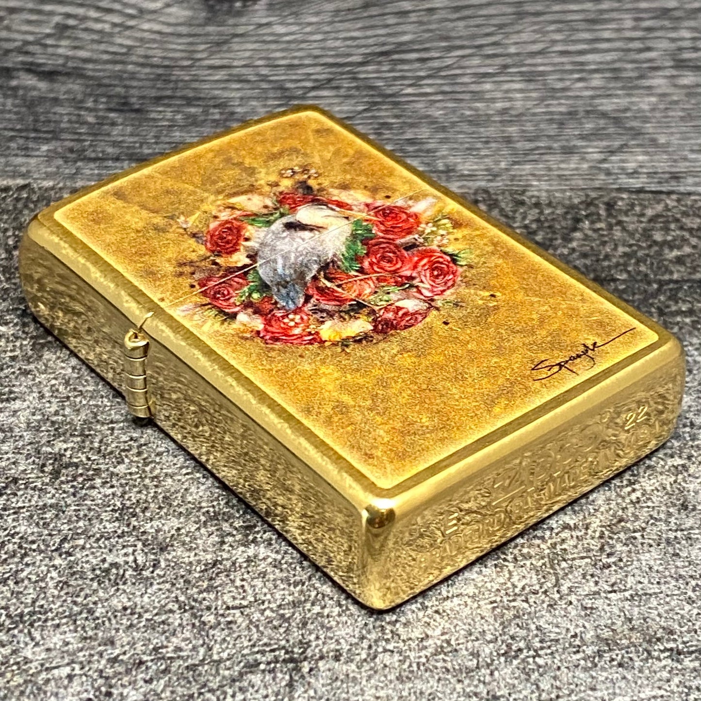 Zippo Lighter - Spazuk - Brushed Brass
