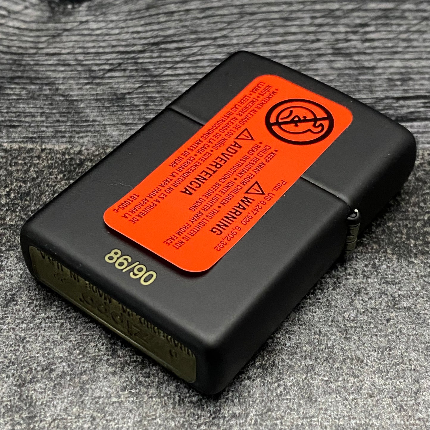 Zippo Lighter - Cheers & Beers to 90 Years - Black Matte