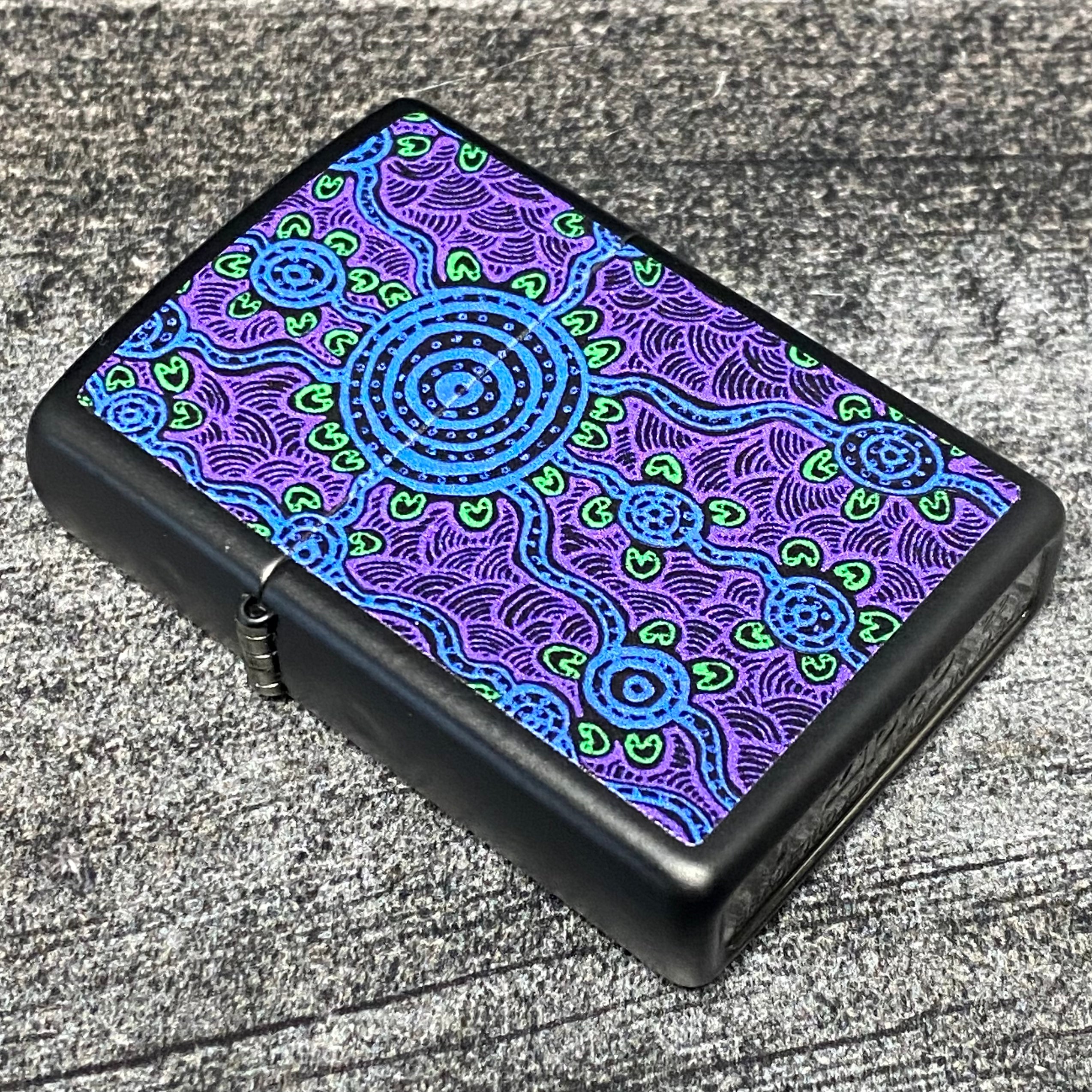 Zippo Lighter - John Smith Gumbula - Black Light