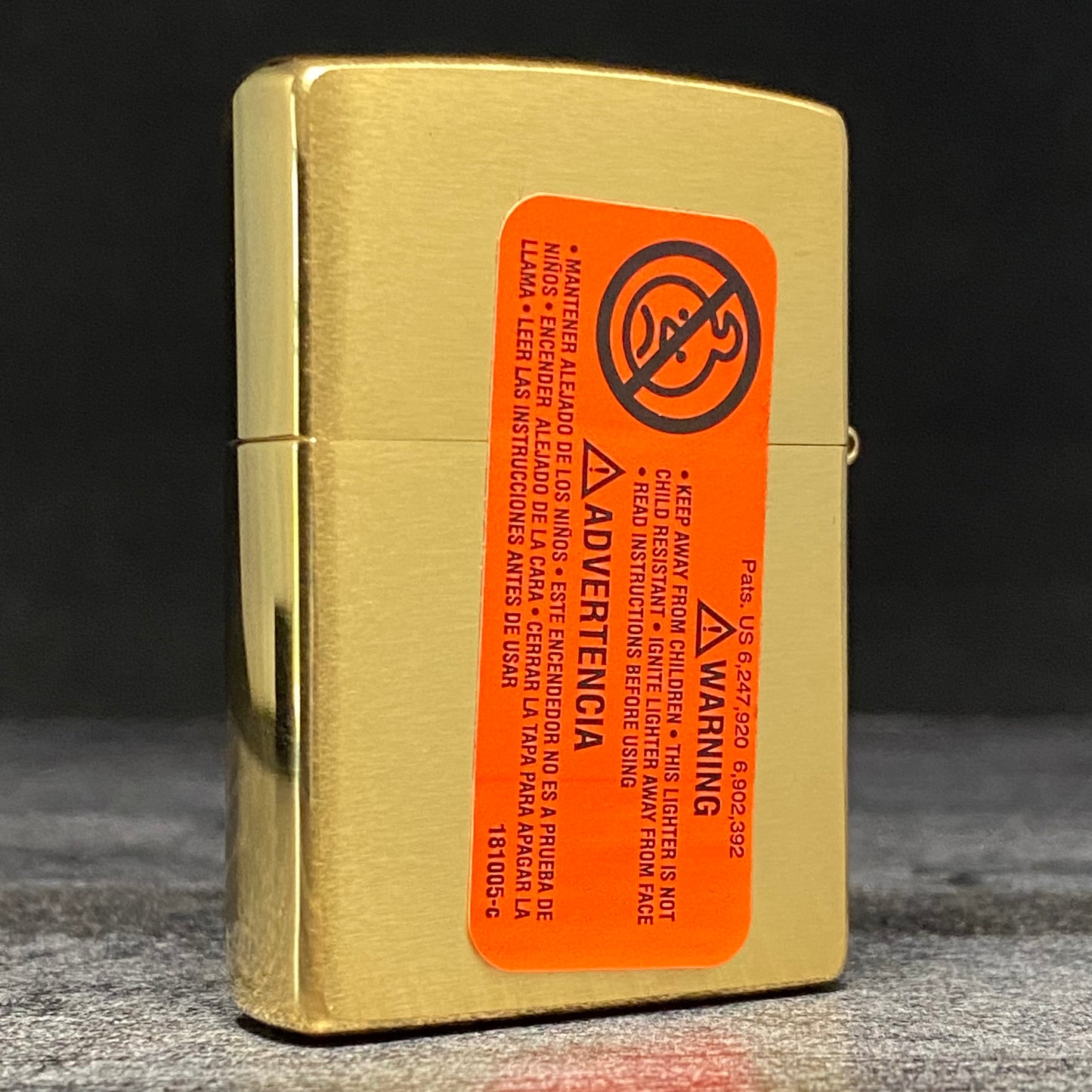 Zippo Lighter - Spazuk - Brushed Brass