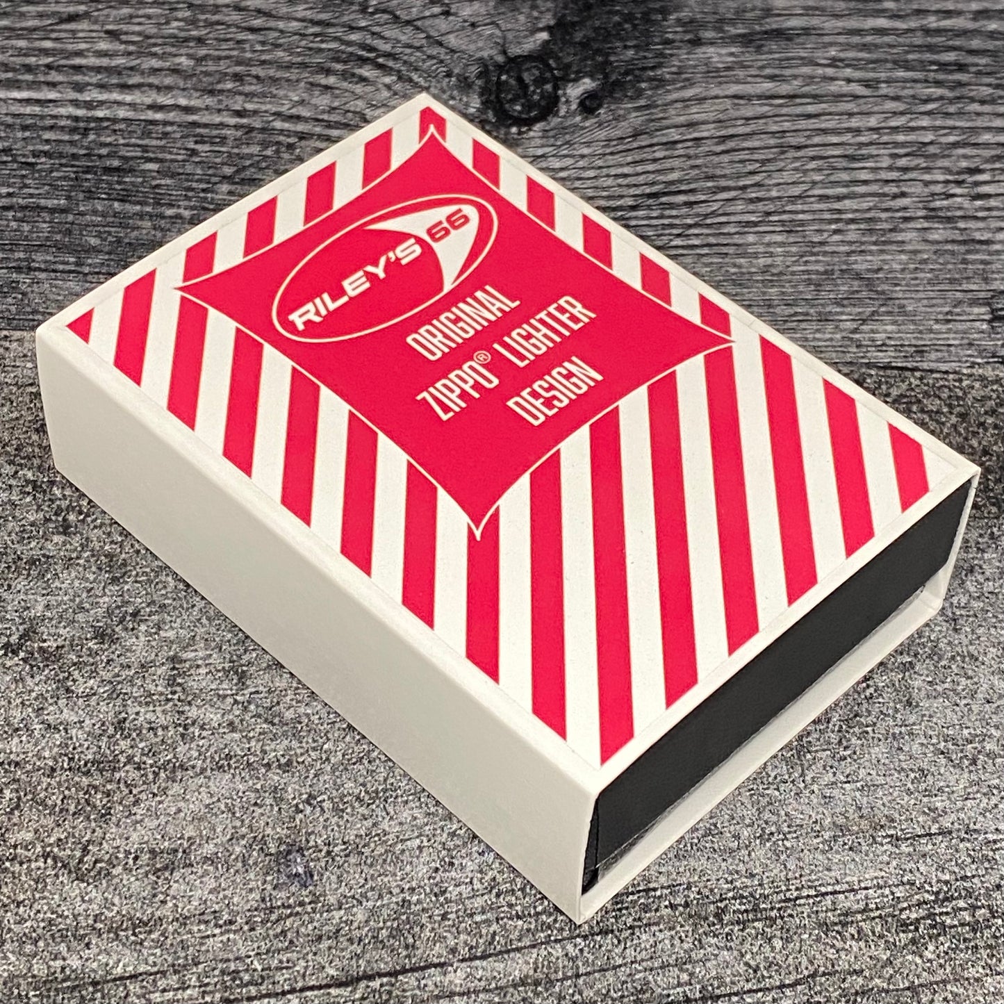 EXCLUSIVE - Riley's 66 Zippo Lighter - R66 3D Logo - Black Matte