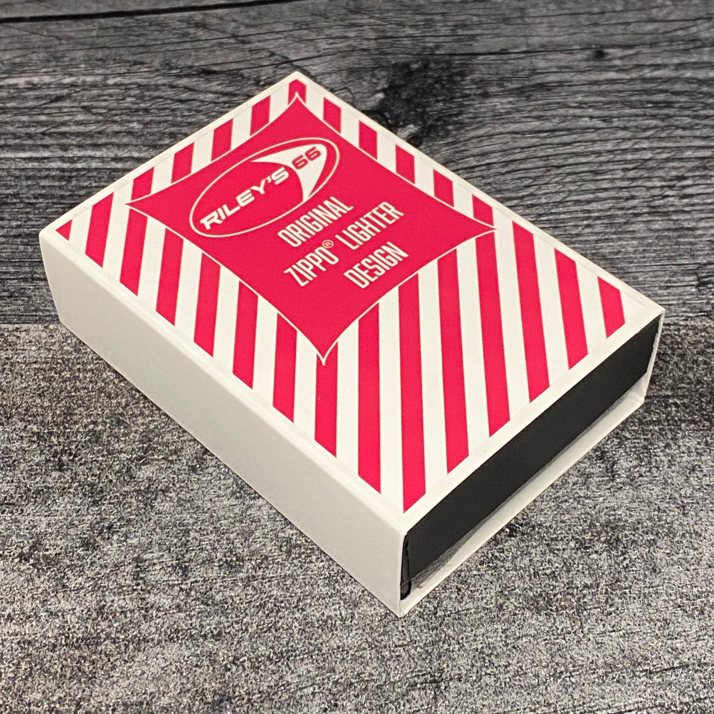EXCLUSIVE - Riley's 66 Zippo Lighter - Retro Flame - Satin Chrome