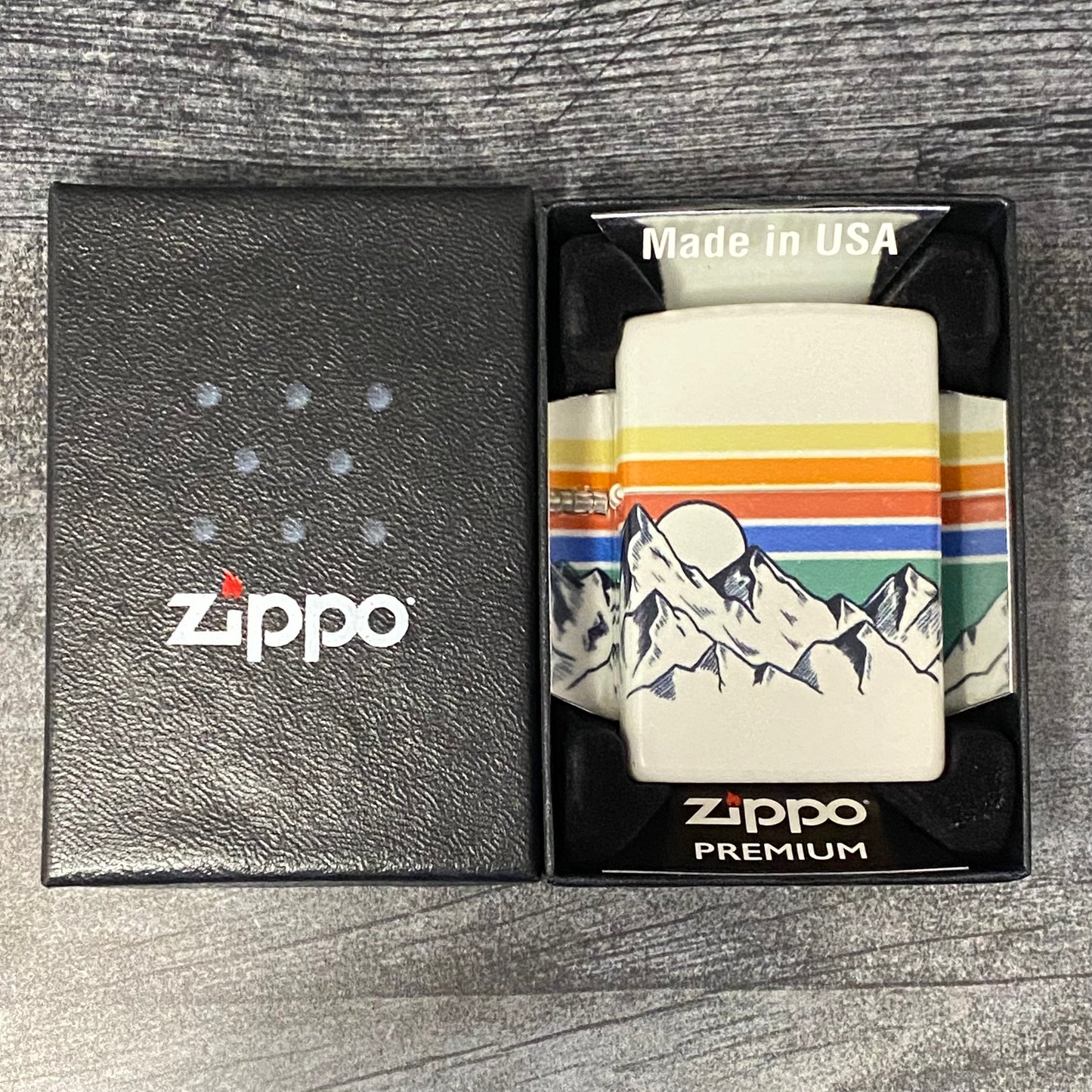Zippo Lighter - Mountain Design - 540 Color