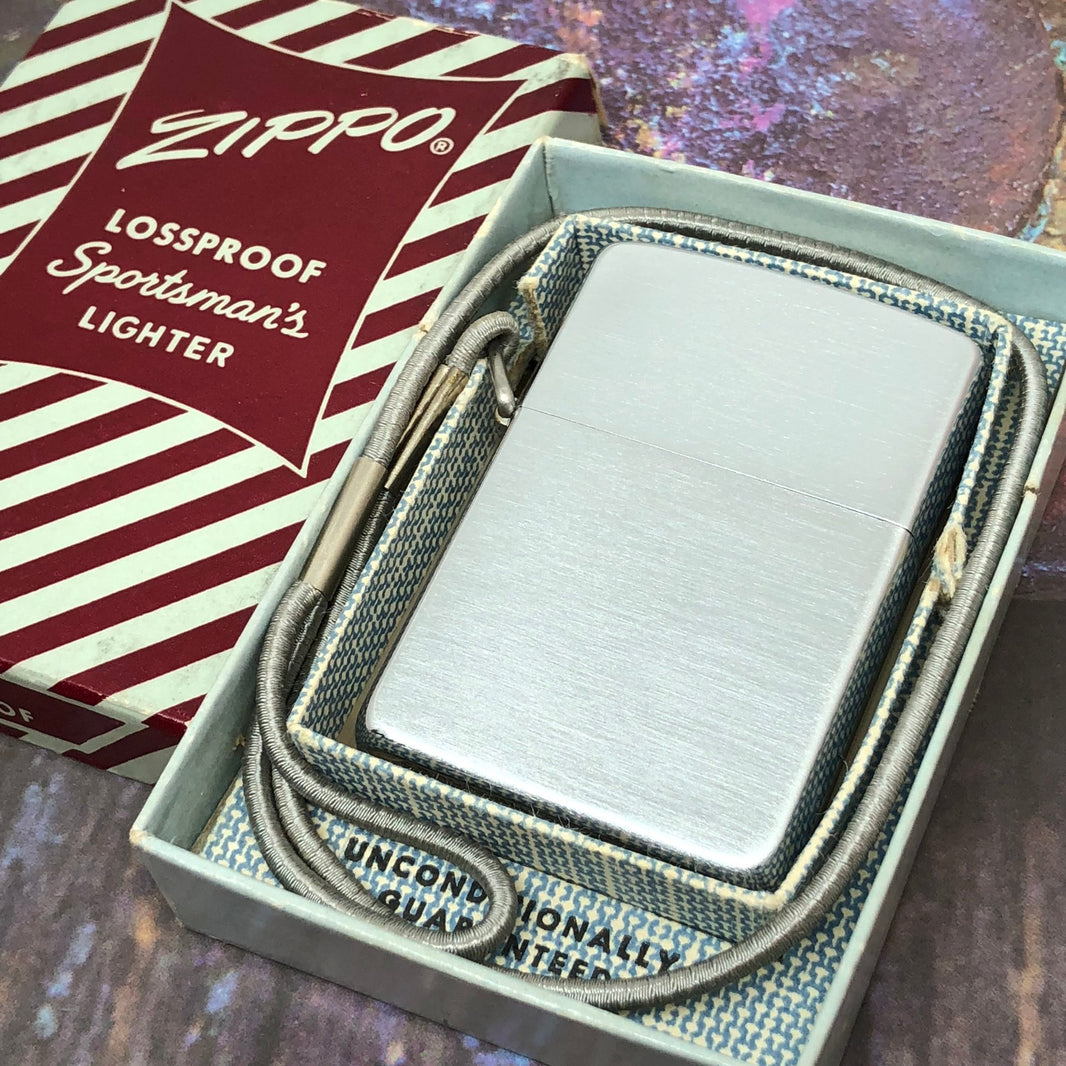 1955 Zippo Lossproof Sportsman's Lighter - Riley's 66 LLC